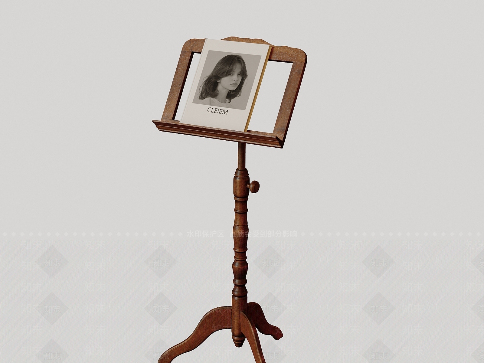 法式原木书架SU模型下载【ID:1198345503】