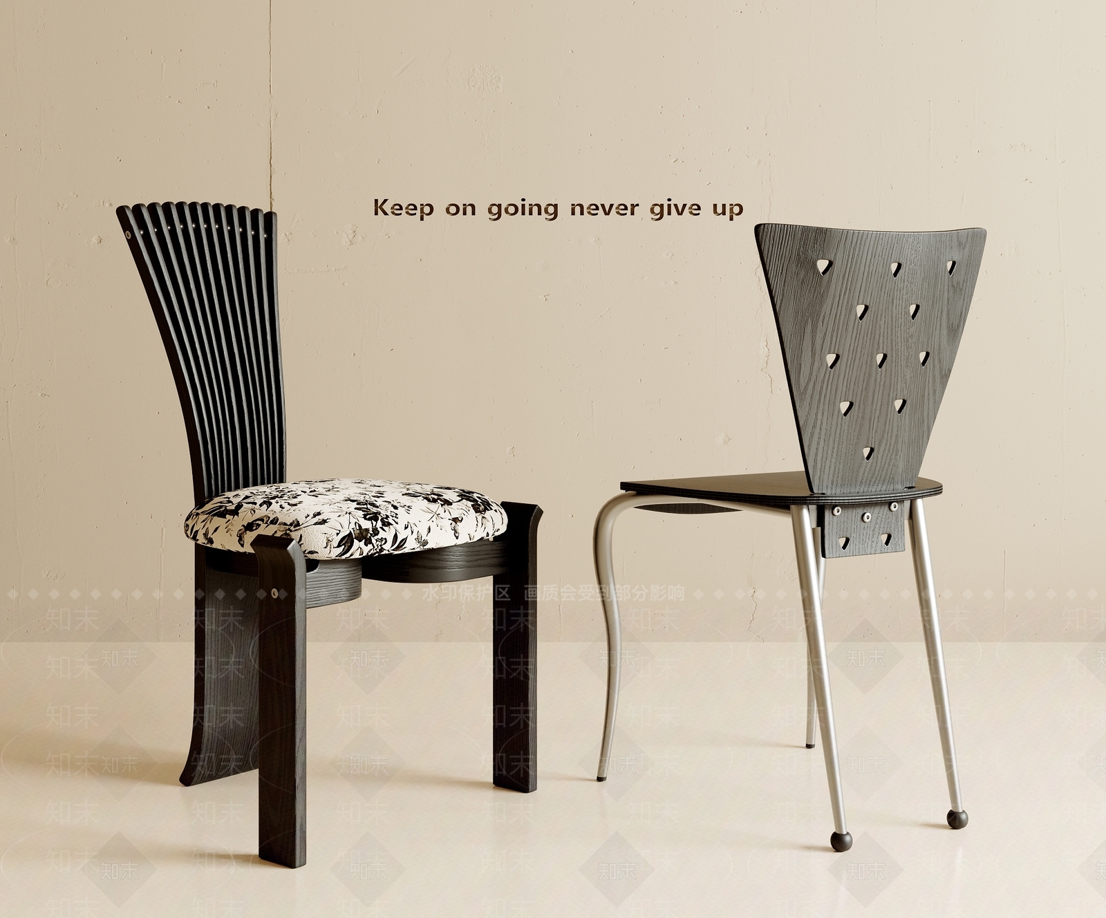 法式中古餐椅3D模型下载【ID:1198345734】