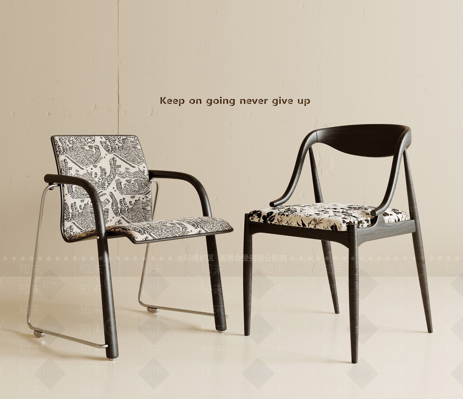 法式中古餐椅3D模型下载【ID:1198345971】