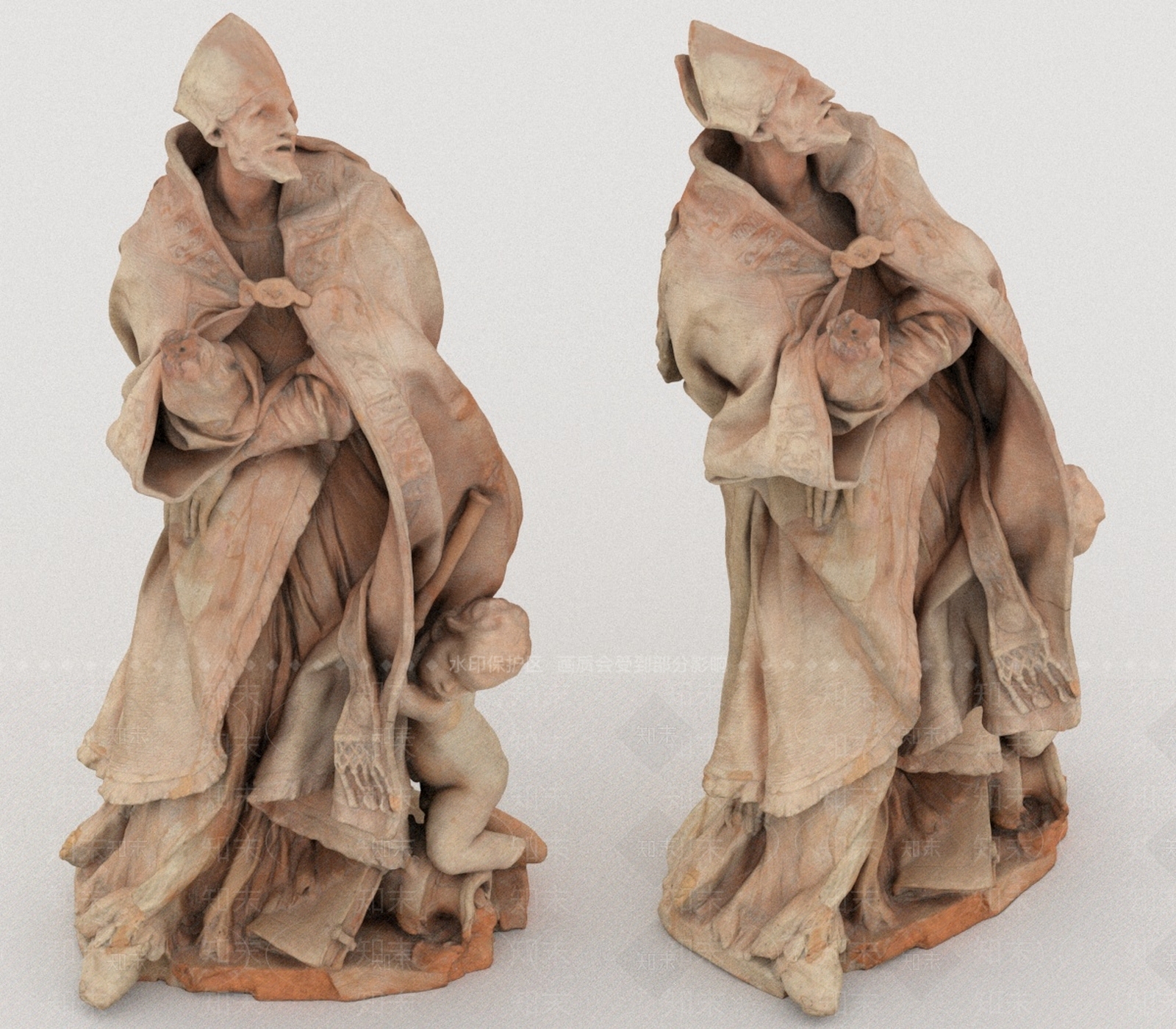现代景观雕塑3D模型下载【ID:1198354859】