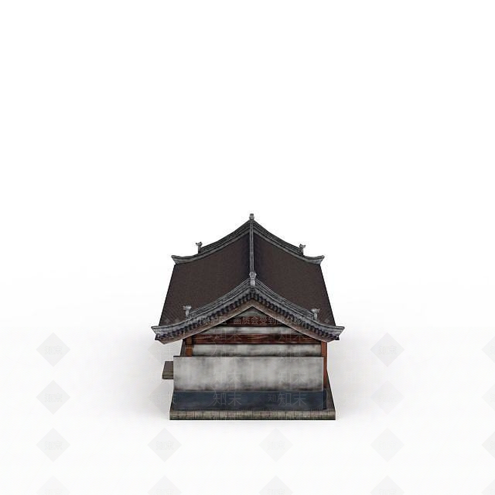 现代古代建筑3D模型下载【ID:1198355046】