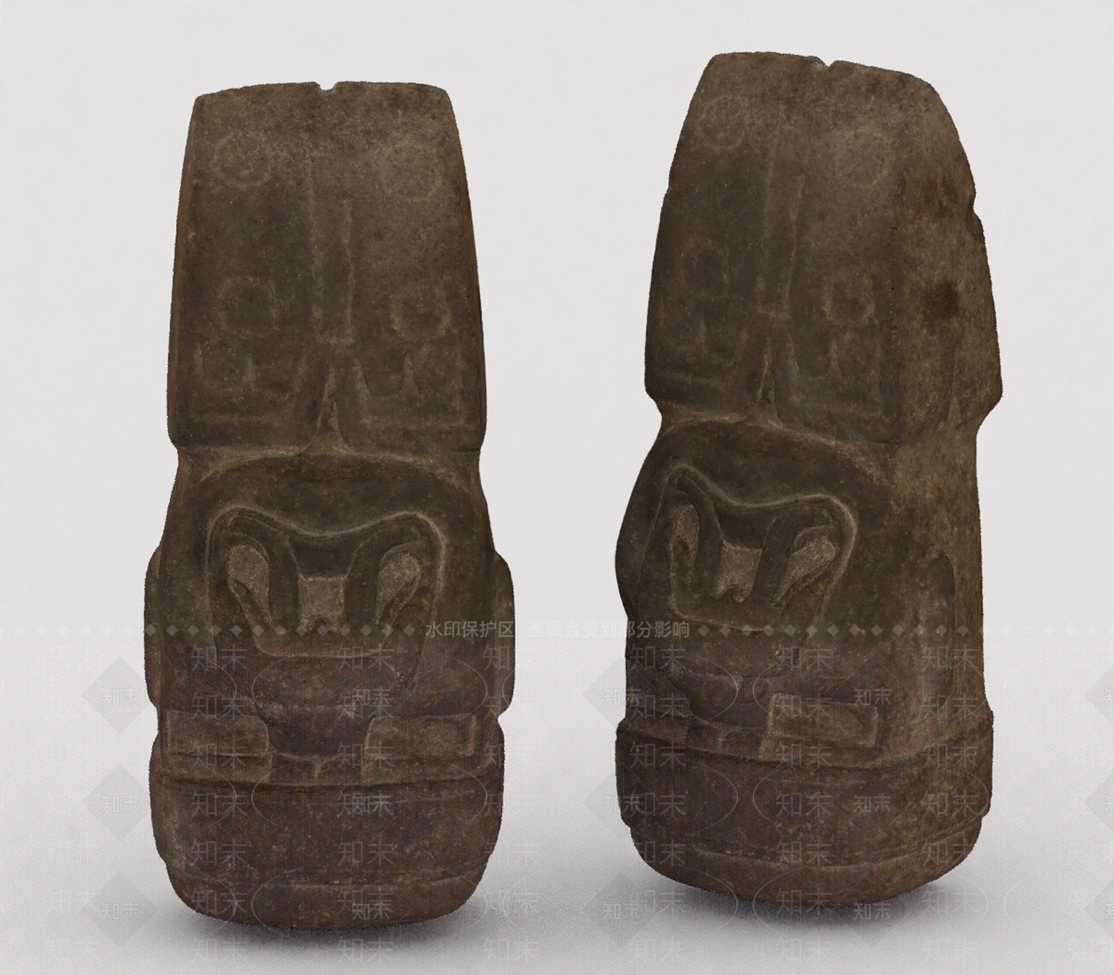现代景观雕塑3D模型下载【ID:1198355218】