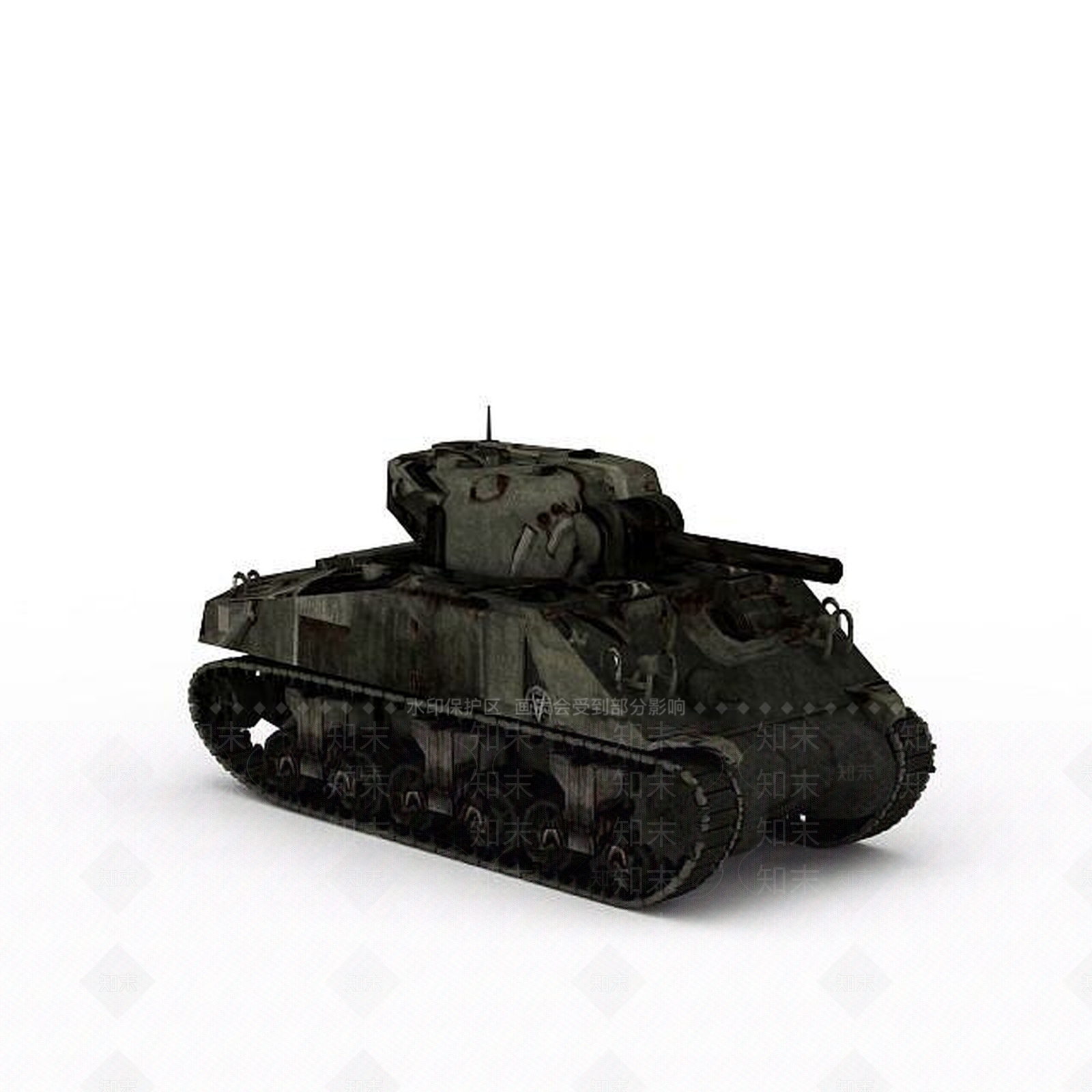 现代坦克3D模型下载【ID:1198355533】