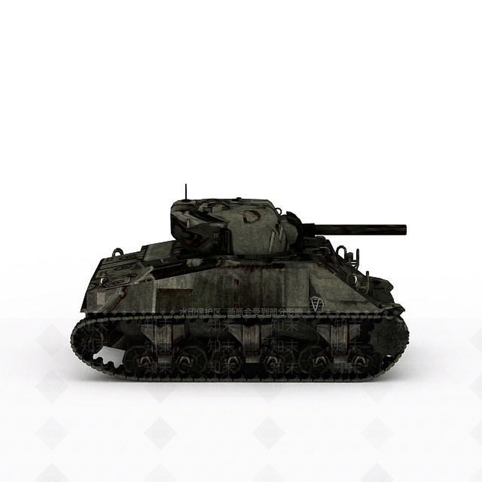 现代坦克3D模型下载【ID:1198355533】