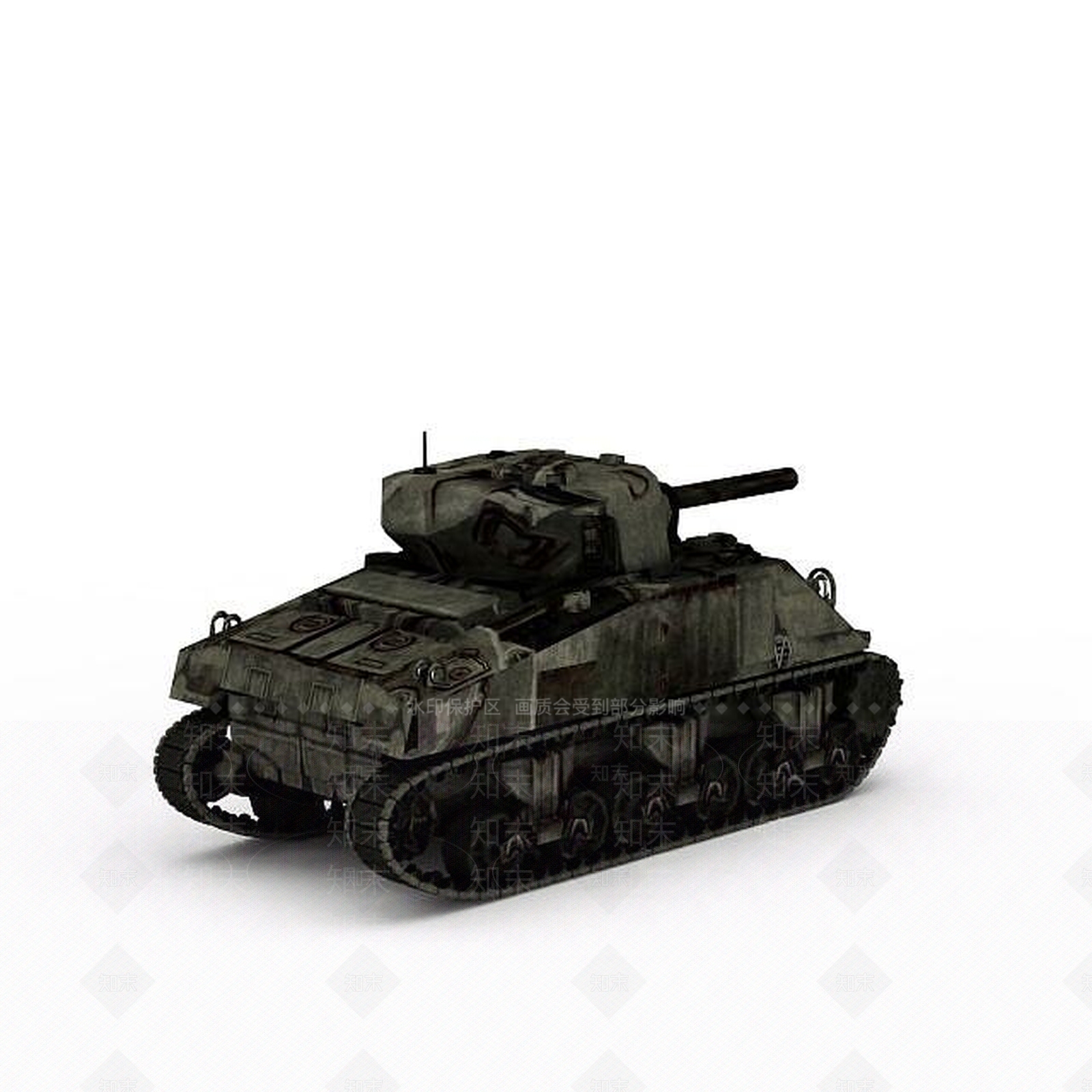 现代坦克3D模型下载【ID:1198355533】