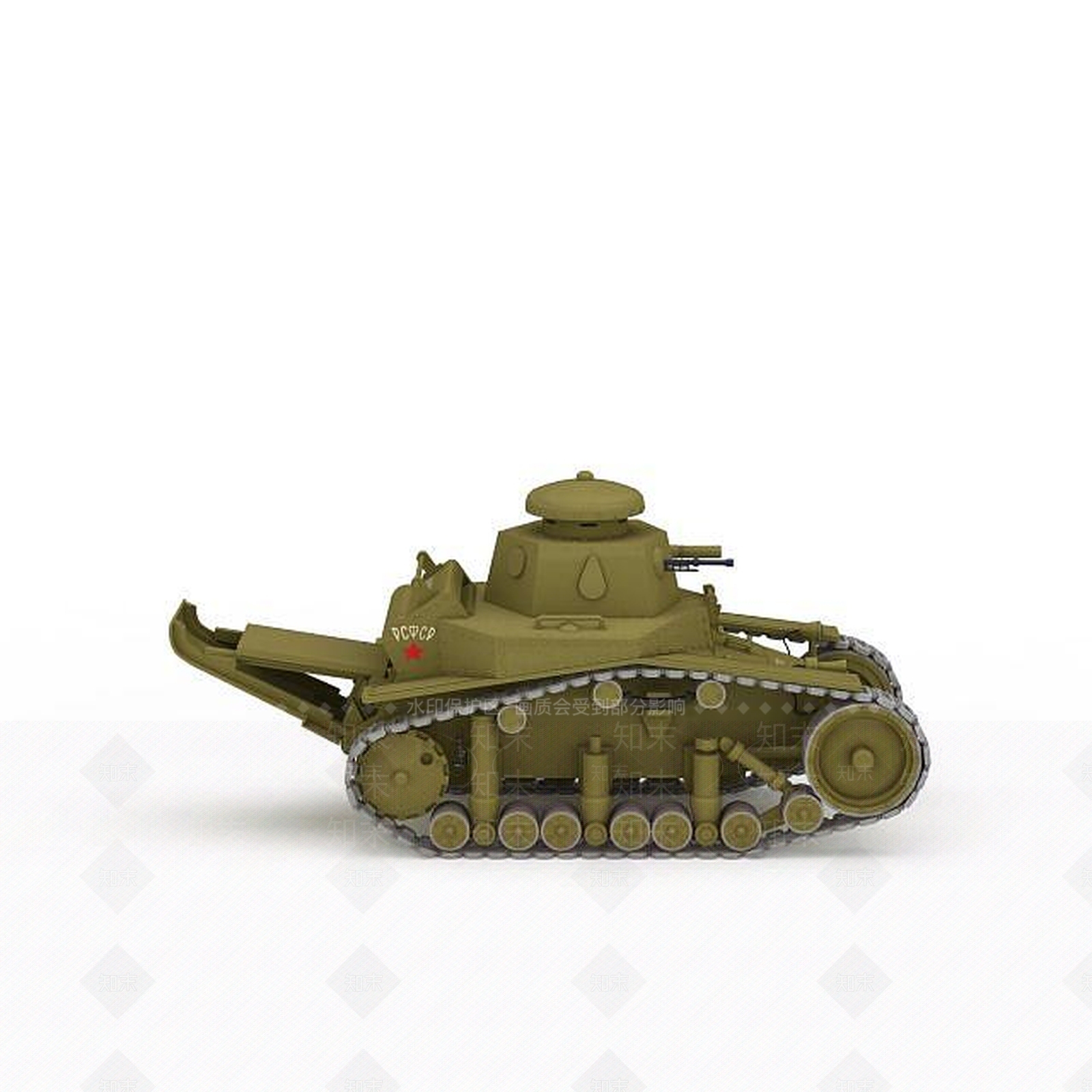 现代军事坦克3D模型下载【ID:1198355625】