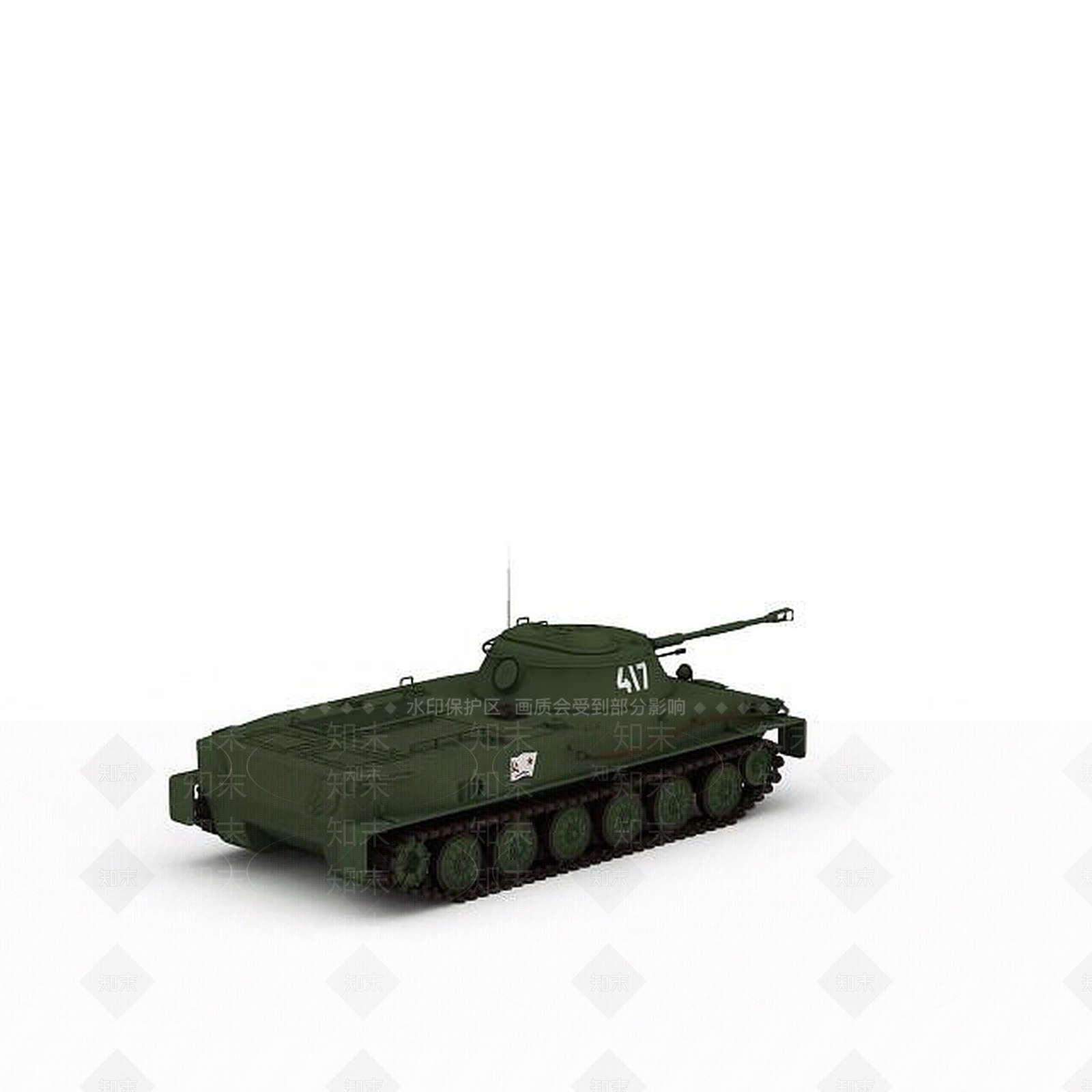 现代坦克3D模型下载【ID:1198356841】