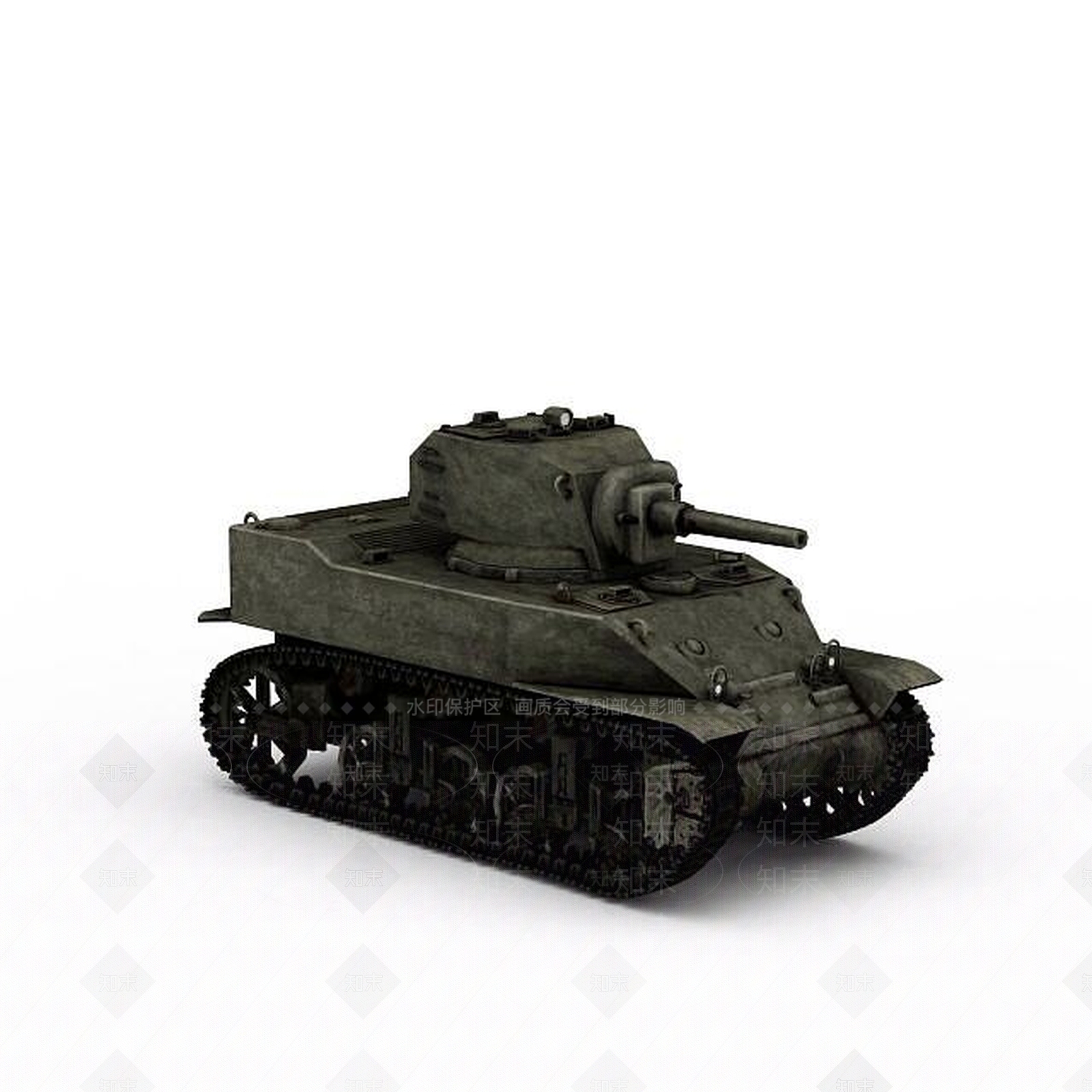 现代坦克3D模型下载【ID:1198356926】