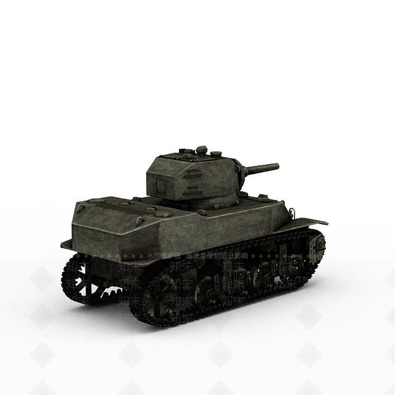 现代坦克3D模型下载【ID:1198356926】