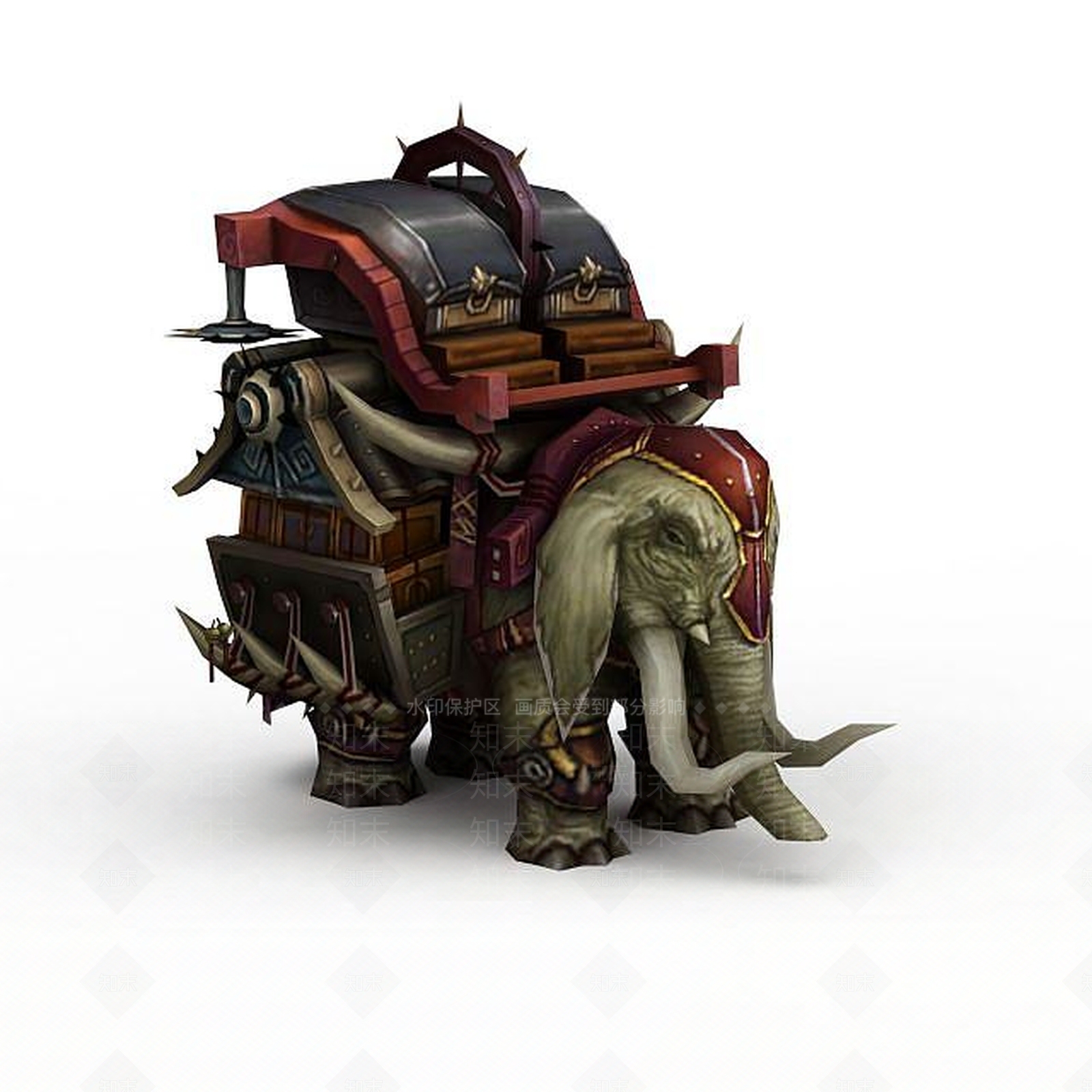 现代游戏象车3D模型下载【ID:1198358892】