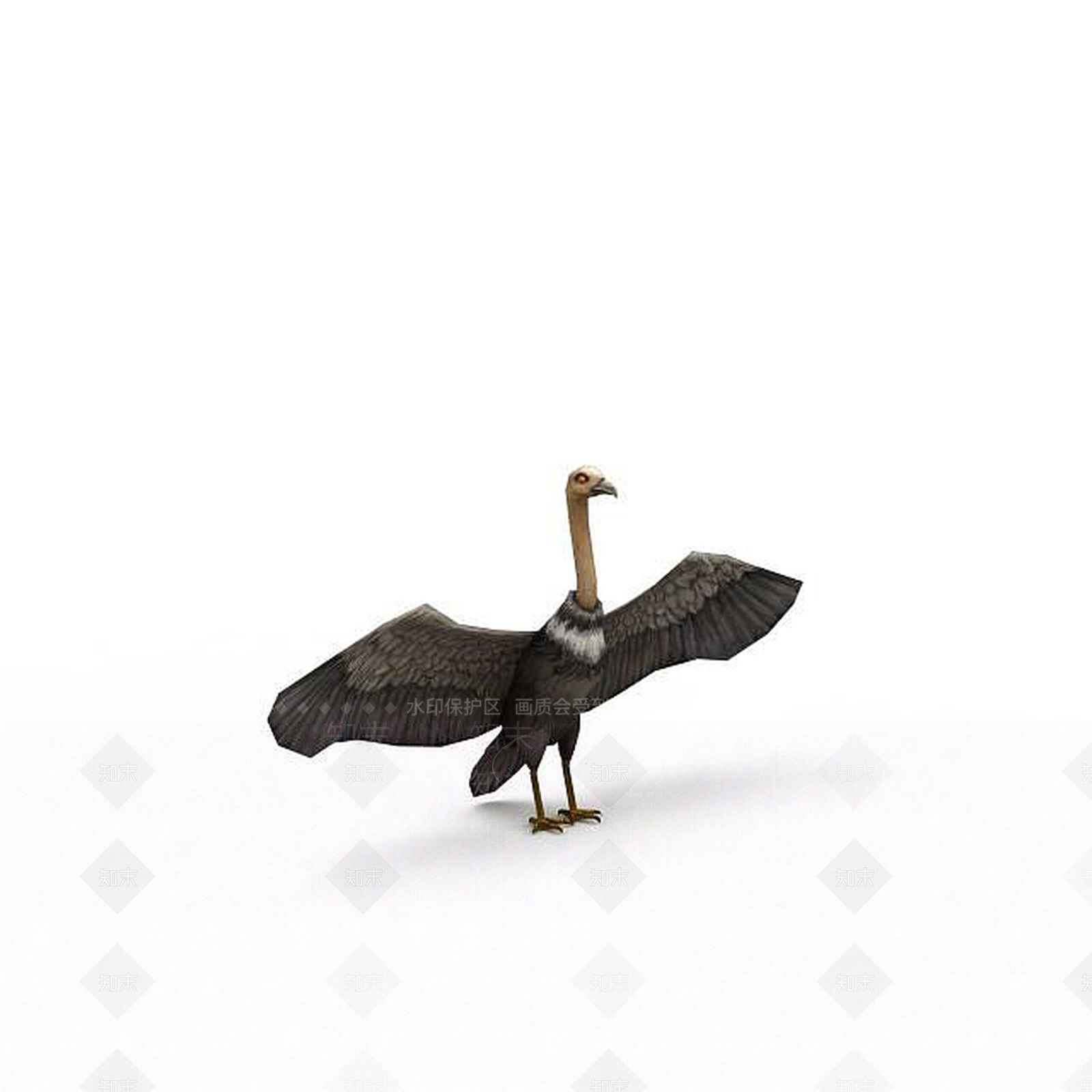 现代游戏鸵鸟兽3D模型下载【ID:1198359069】