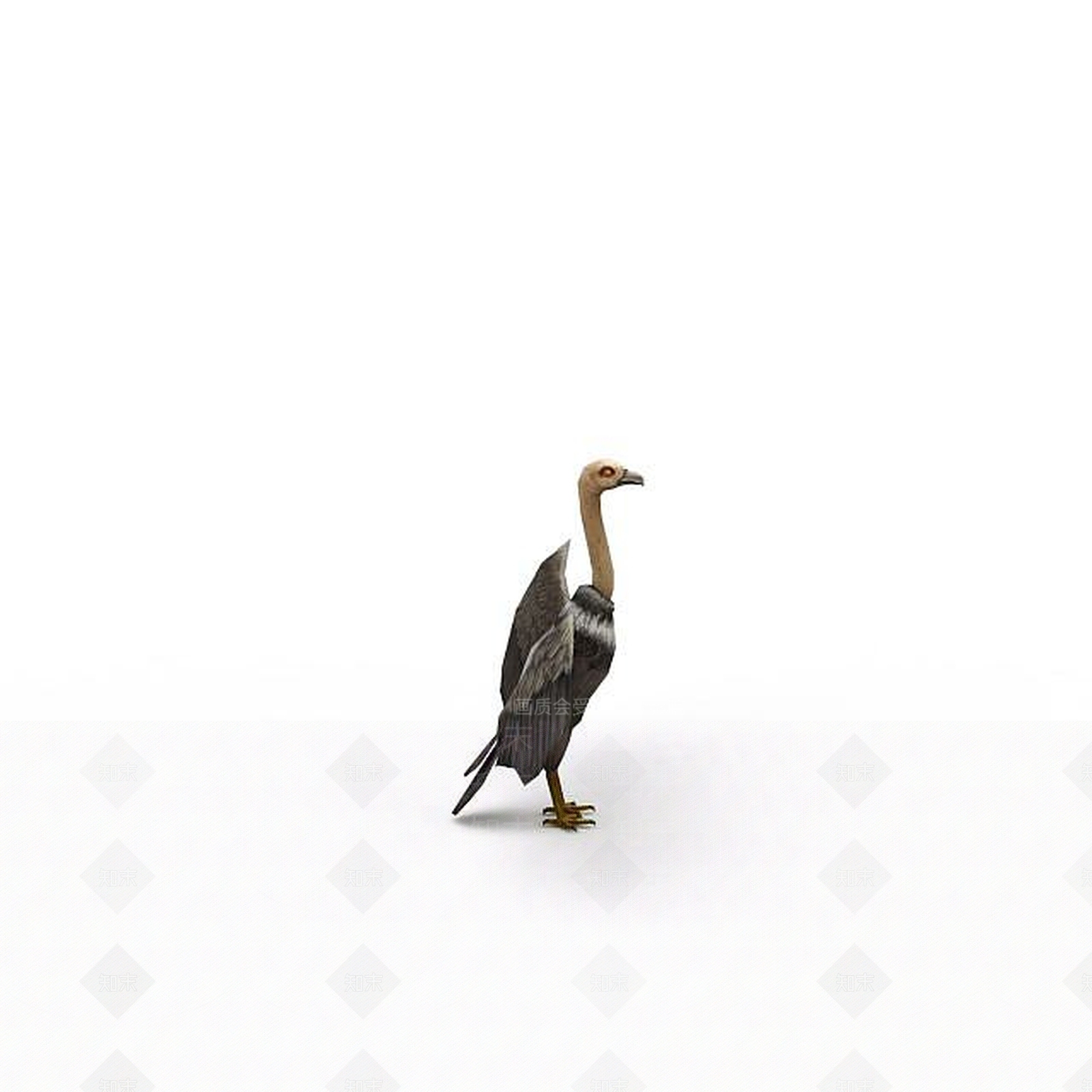 现代游戏鸵鸟兽3D模型下载【ID:1198359069】
