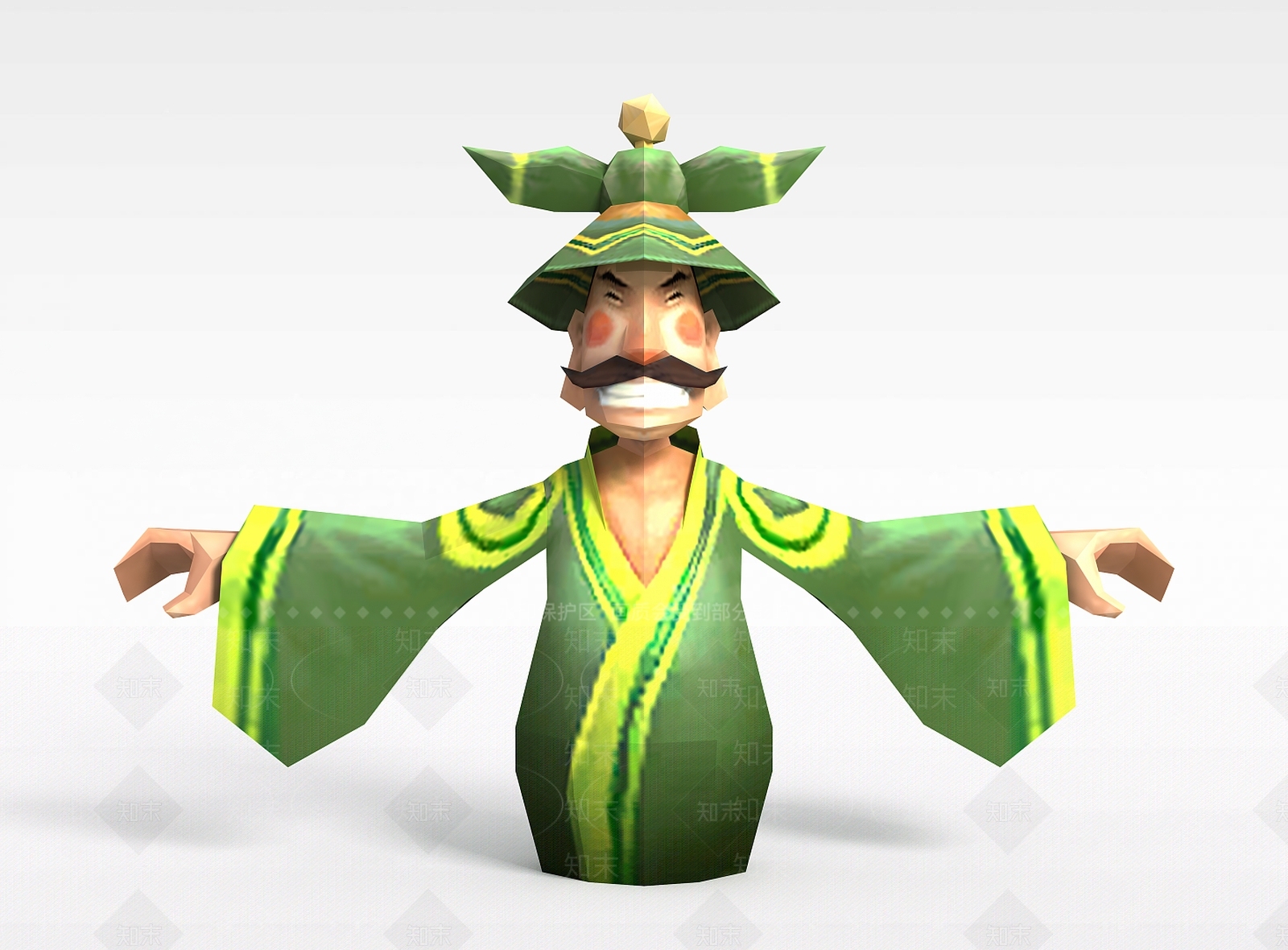 现代仙侠游戏人物角色3D模型下载【ID:1198359279】