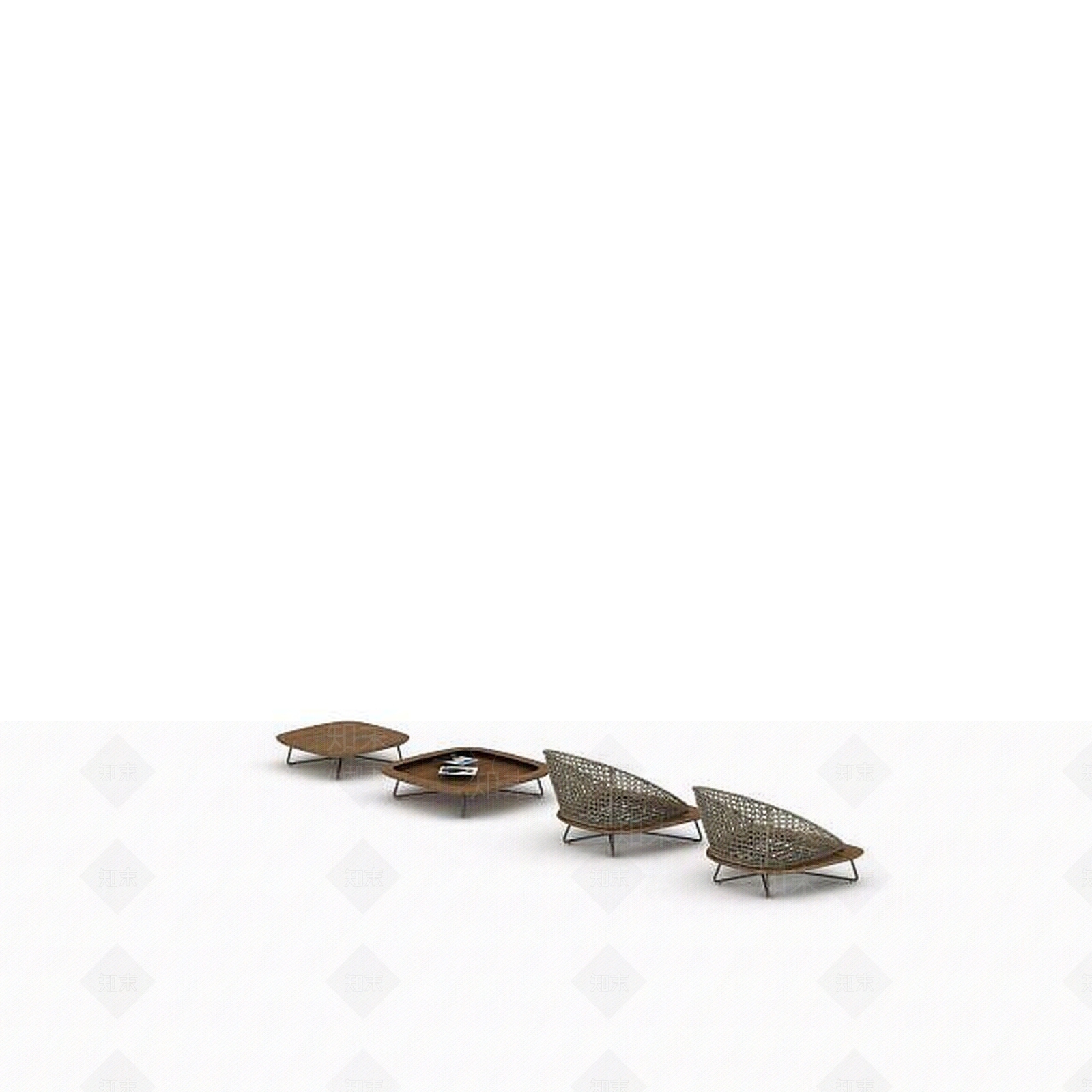 现代家具座椅组合3D模型下载【ID:1198359720】