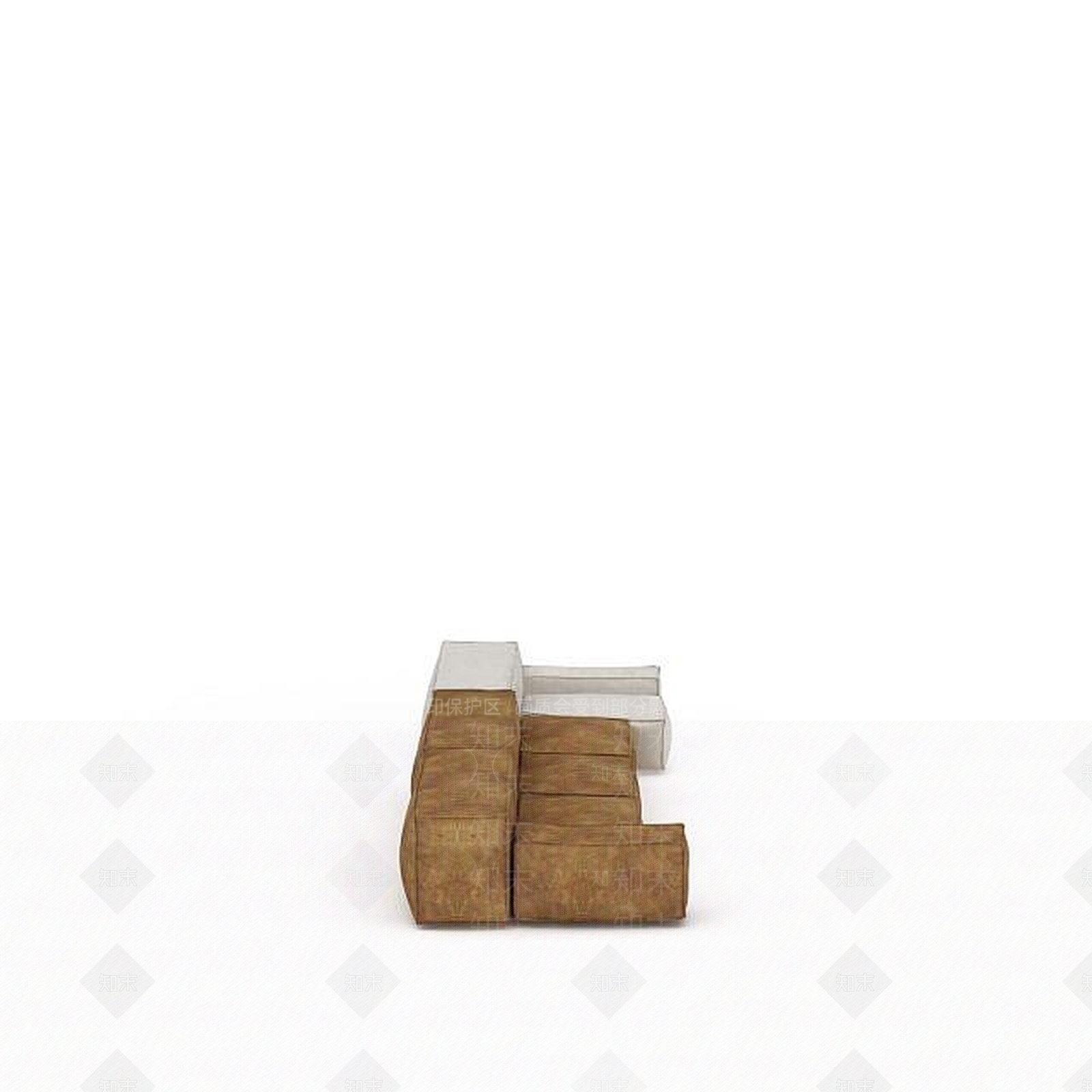 现代布艺休闲沙发床3D模型下载【ID:1198360675】