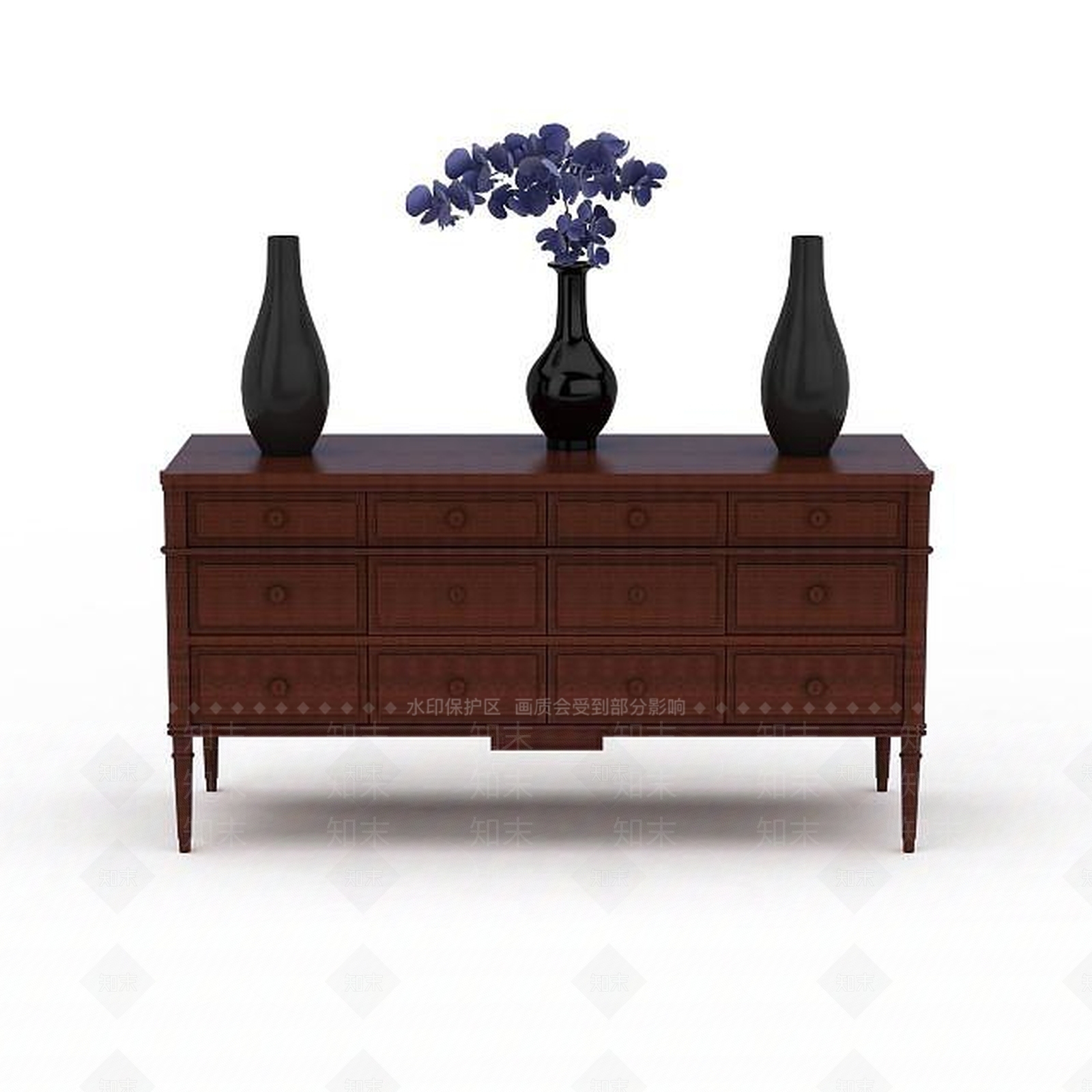 现代客厅简易柜子3D模型下载【ID:1198362381】