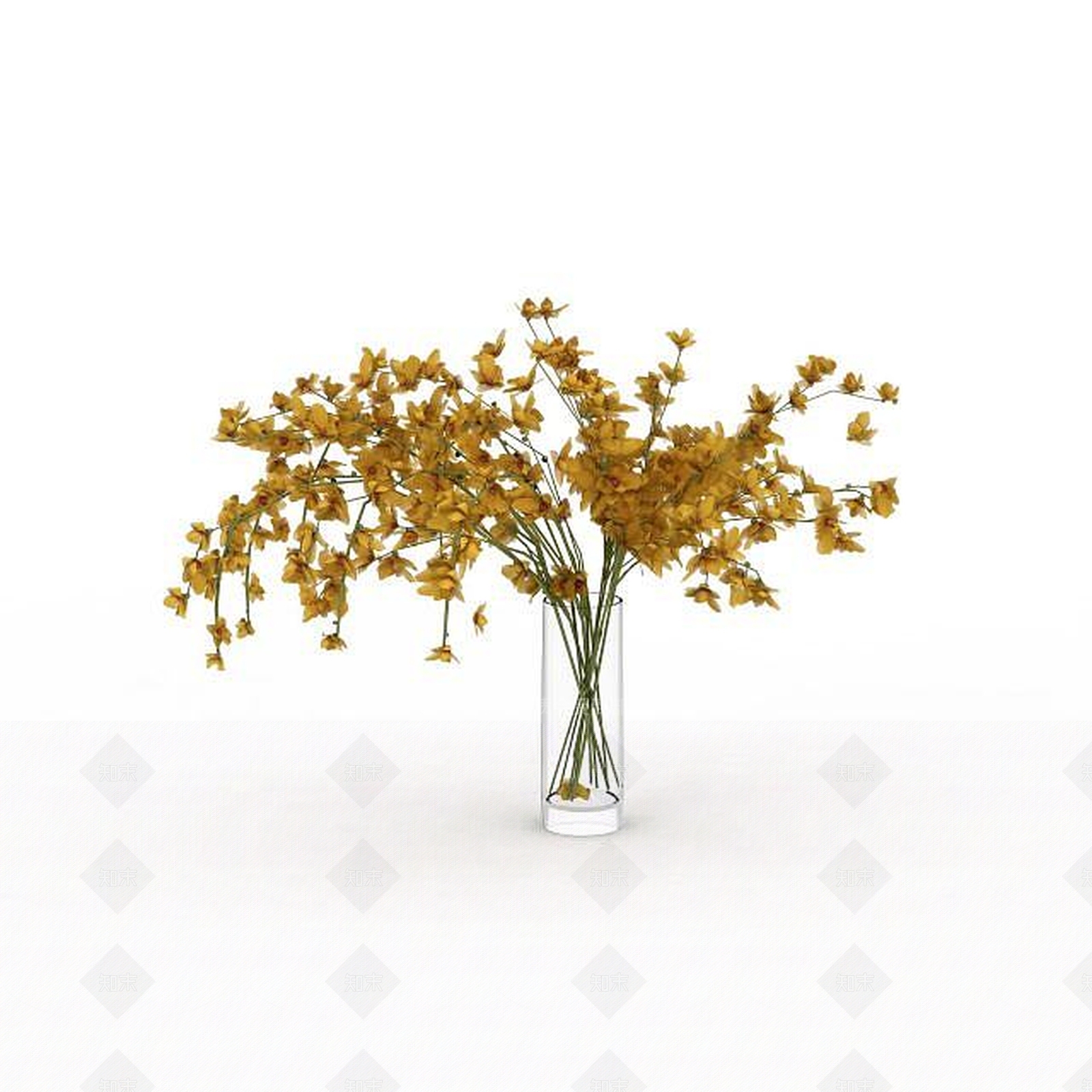 现代室内插花3D模型下载【ID:1198362681】