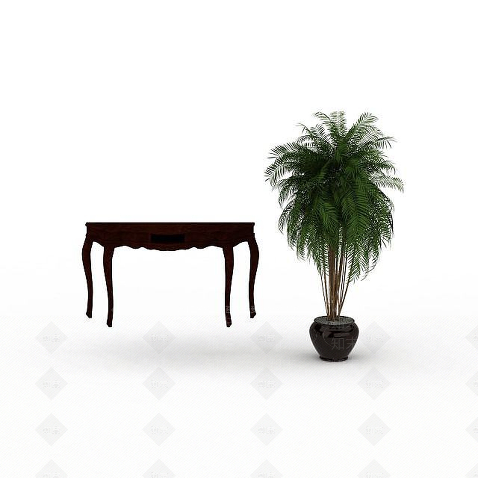 现代客厅边几3D模型下载【ID:1198363026】