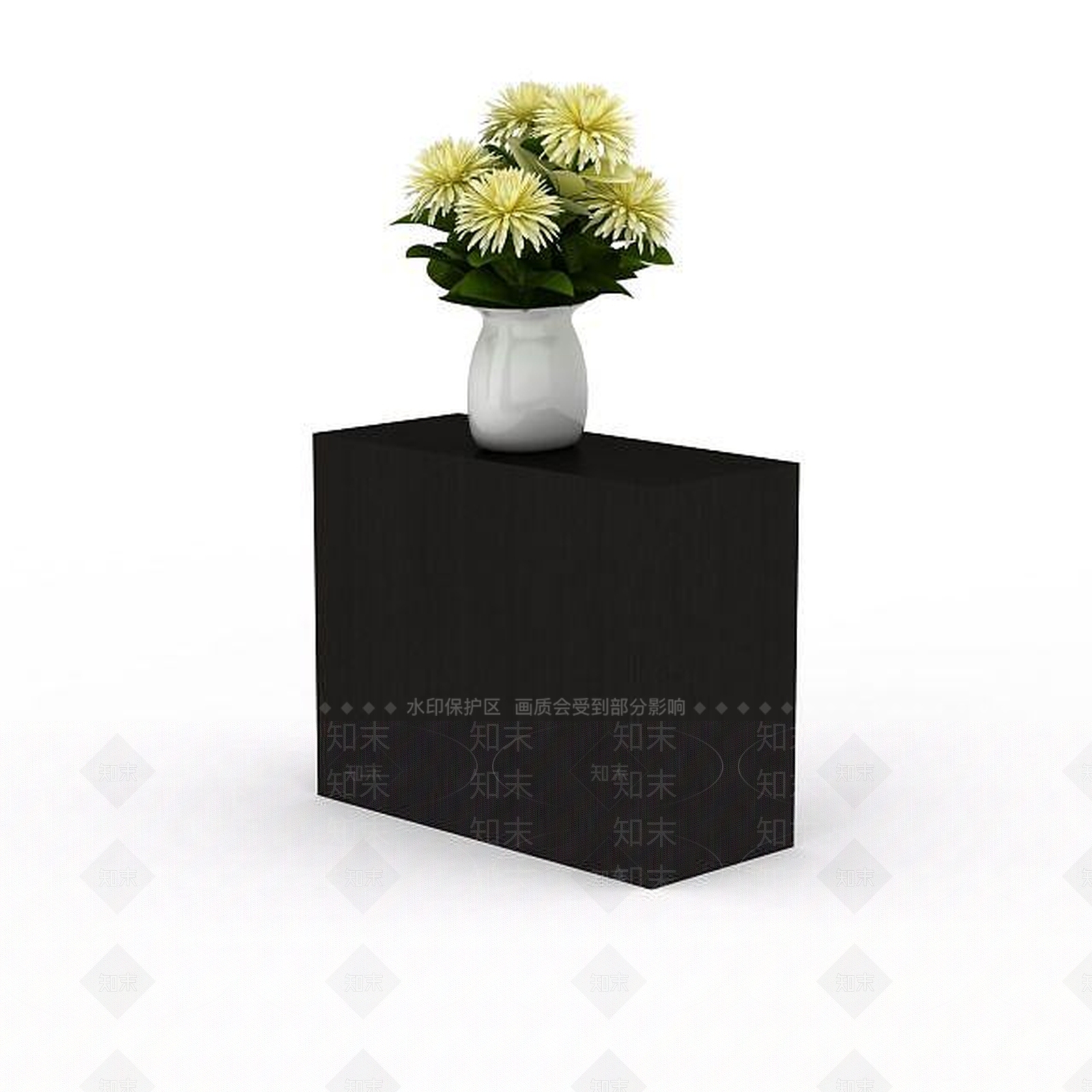 现代摆花3D模型下载【ID:1198363123】