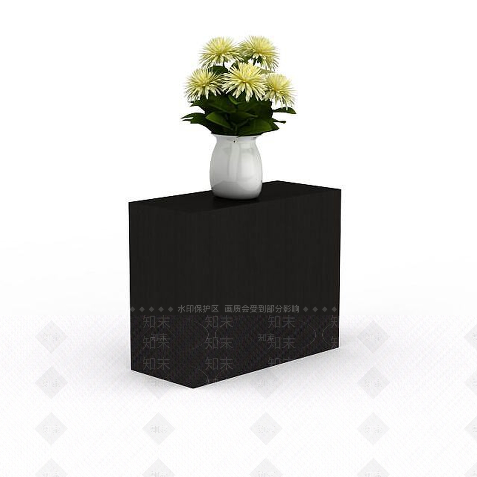现代摆花3D模型下载【ID:1198363123】