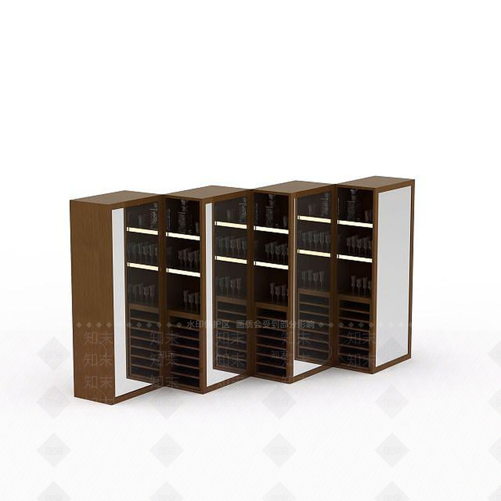 现代商场试衣镜3D模型下载【ID:1198363327】