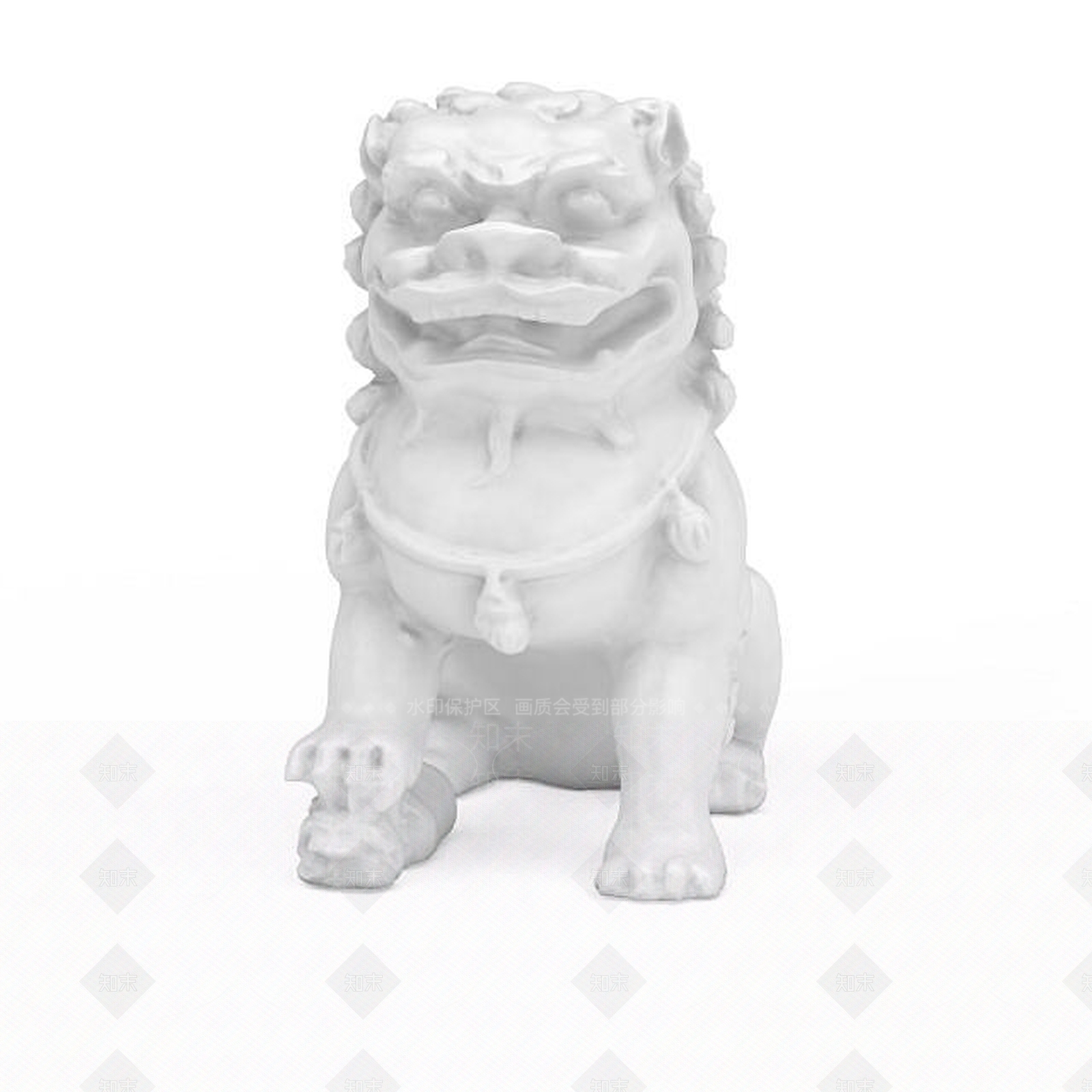 现代狮子雕塑3D模型下载【ID:1198364078】