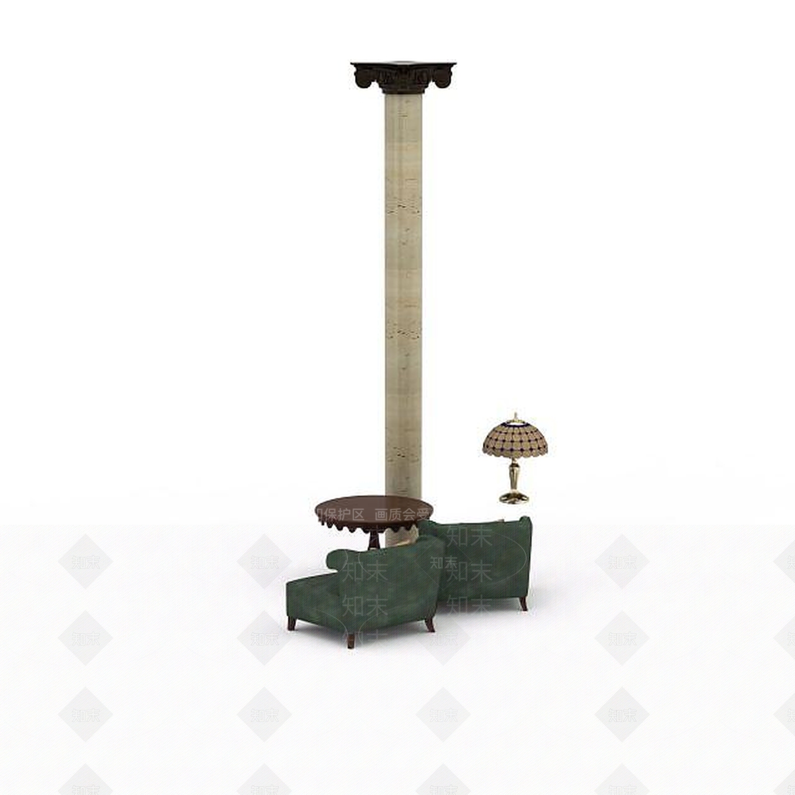 现代休闲桌椅组合3D模型下载【ID:1198364039】