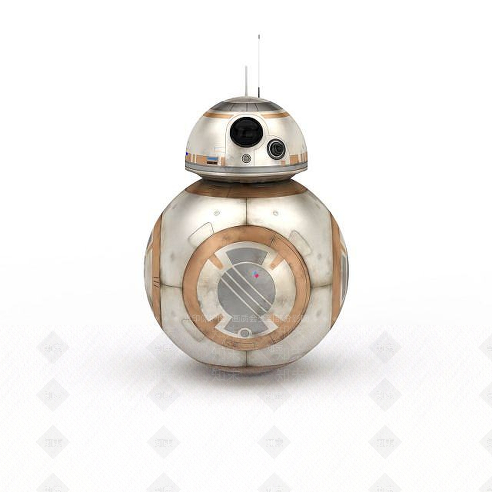 现代星球大战BB8机器人3D模型下载【ID:1198365361】