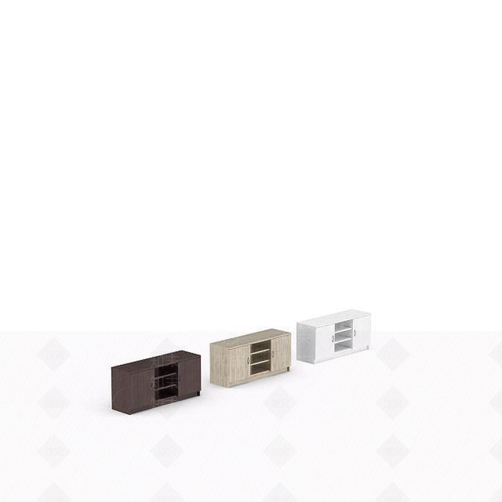 现代简易柜子3D模型下载【ID:1198366676】