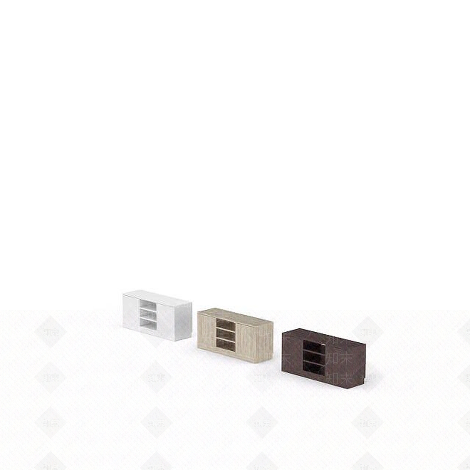 现代简易柜子3D模型下载【ID:1198366676】