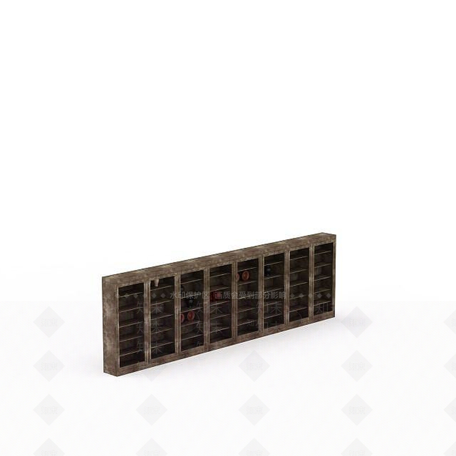 现代古物展示柜3D模型下载【ID:1198367082】