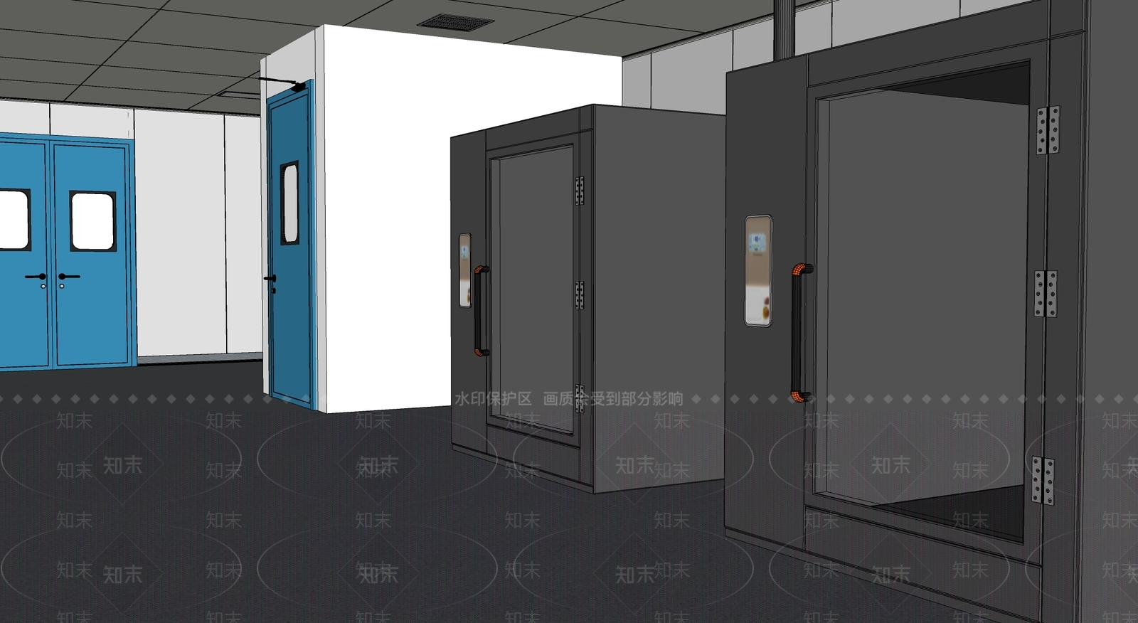 现代实验室SU模型下载【ID:1198369712】