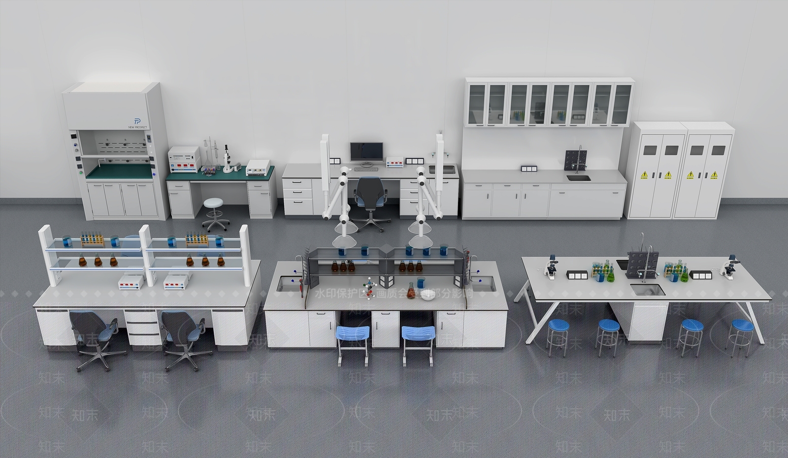 现代实验室3D模型下载【ID:1198370133】