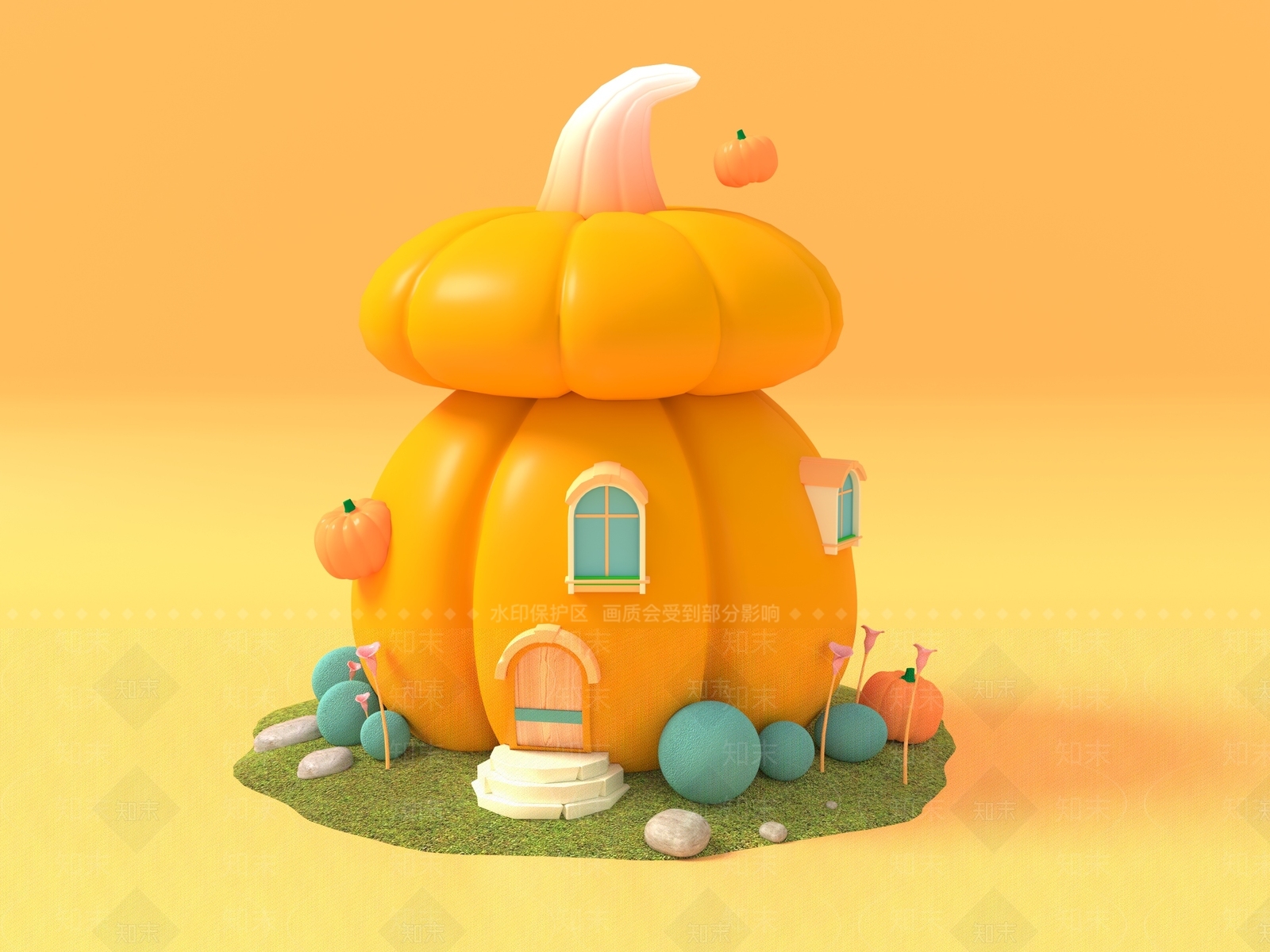 现代艺术风格建筑3D模型下载【ID:1198371372】