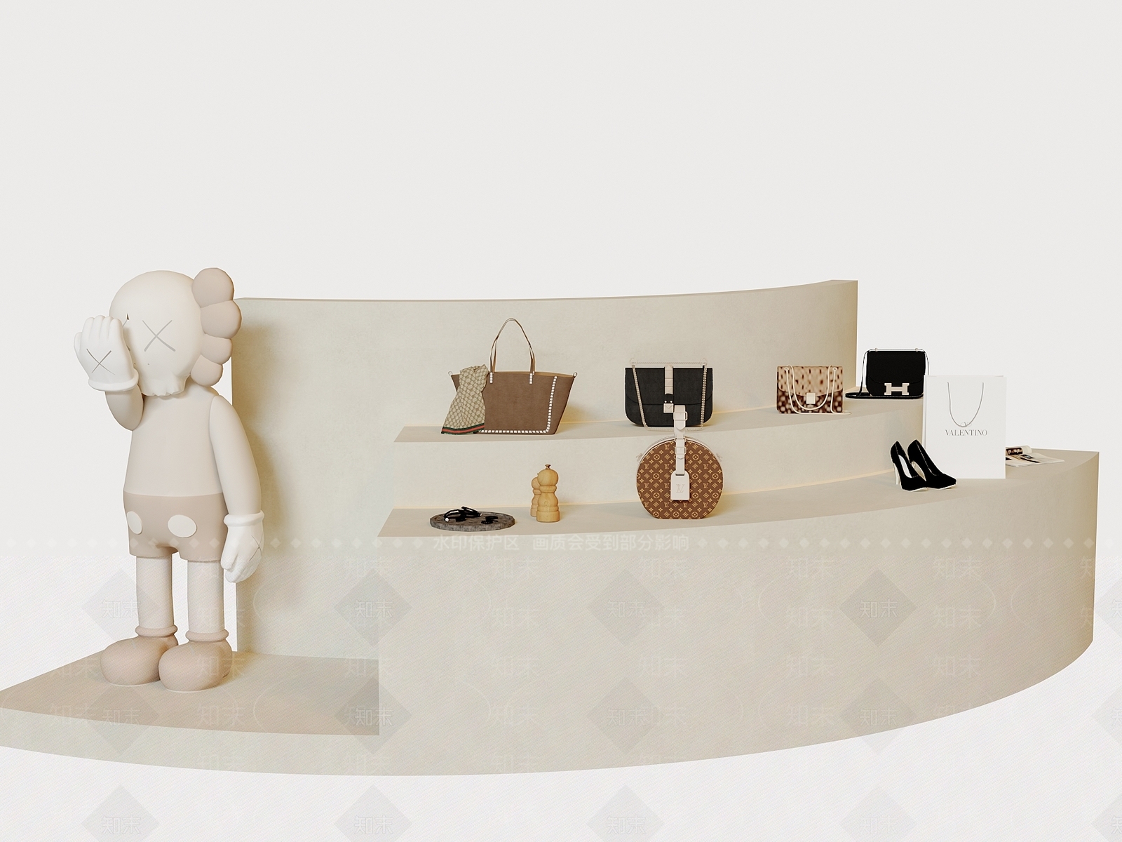 现代简约其他展台SU模型下载【ID:1198374803】