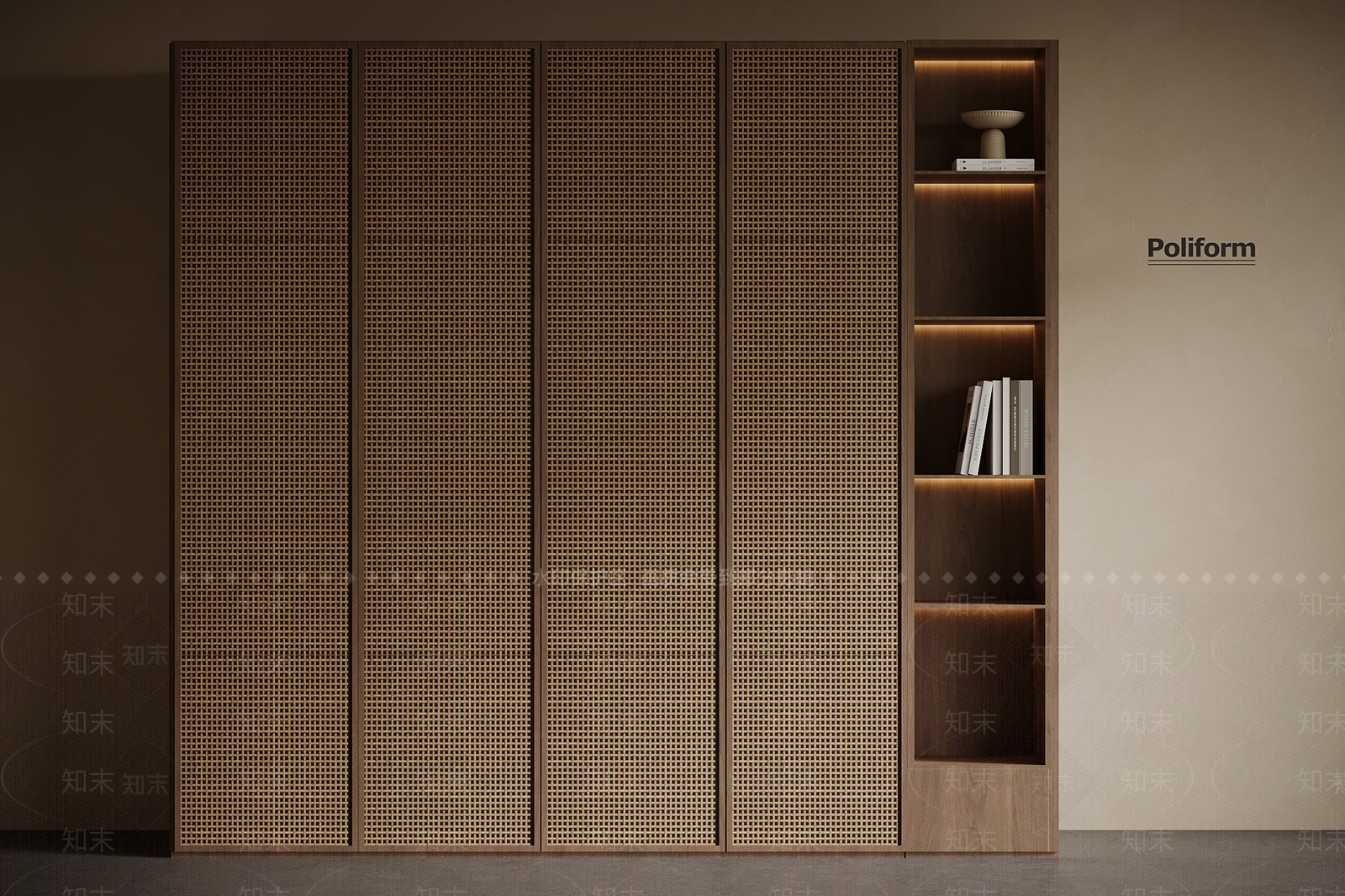 新中式衣柜3D模型下载【ID:1198376356】