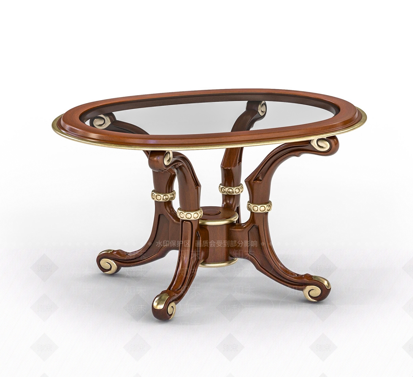 欧式餐桌SU模型下载【ID:1198382950】
