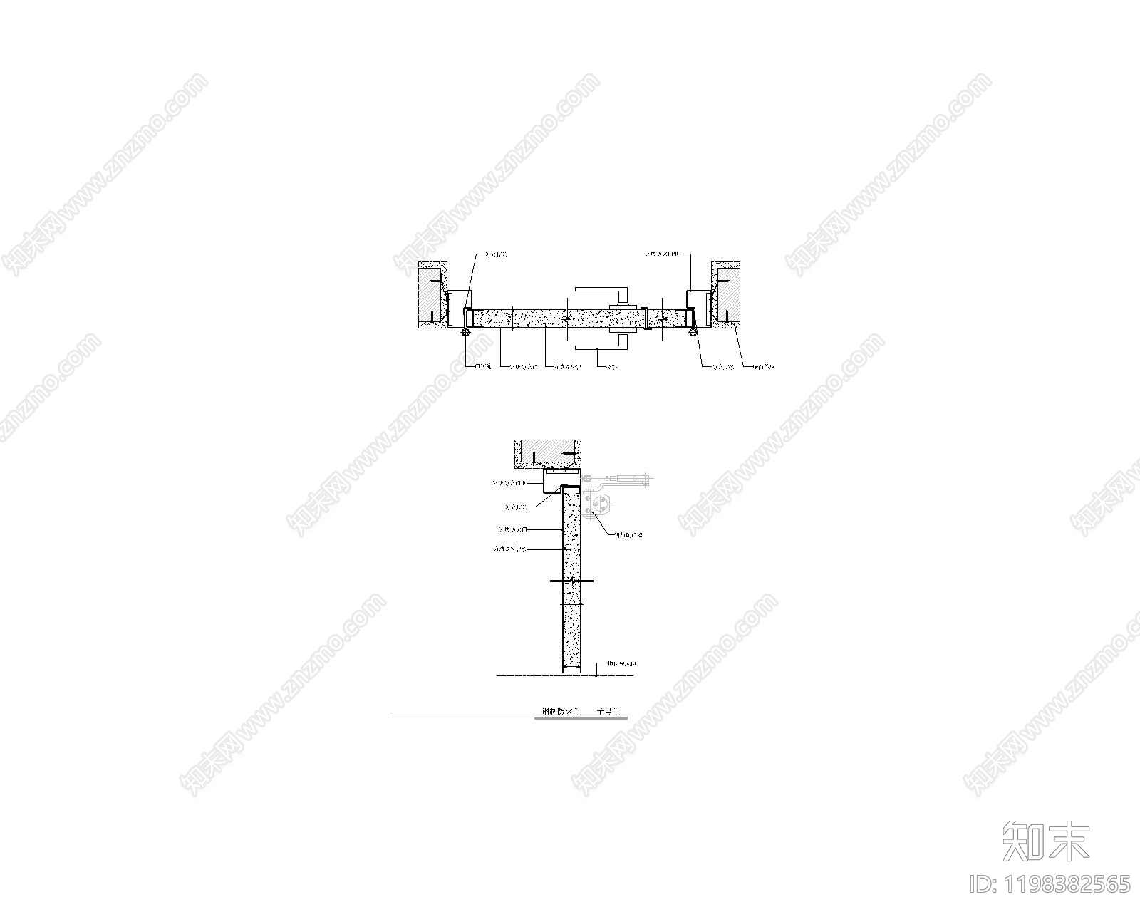入户门cad施工图下载【ID:1198382565】
