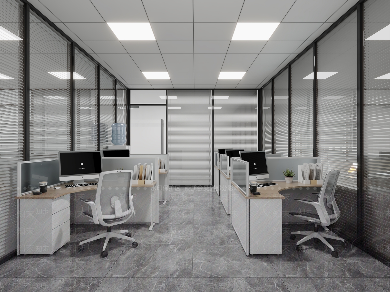 现代办公大厅3D模型下载【ID:1198384520】