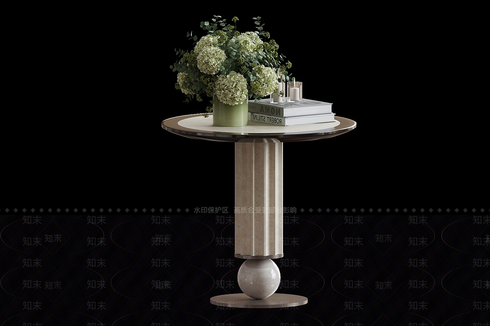 现代轻奢边几3D模型下载【ID:1198388219】