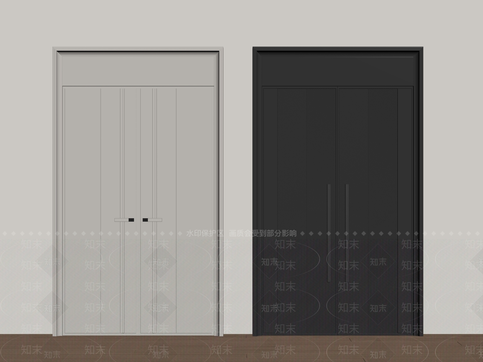 现代双开门SU模型下载【ID:1198398164】