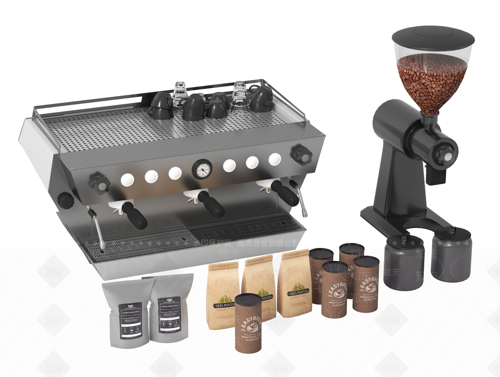 咖啡机SU模型下载【ID:1198399194】