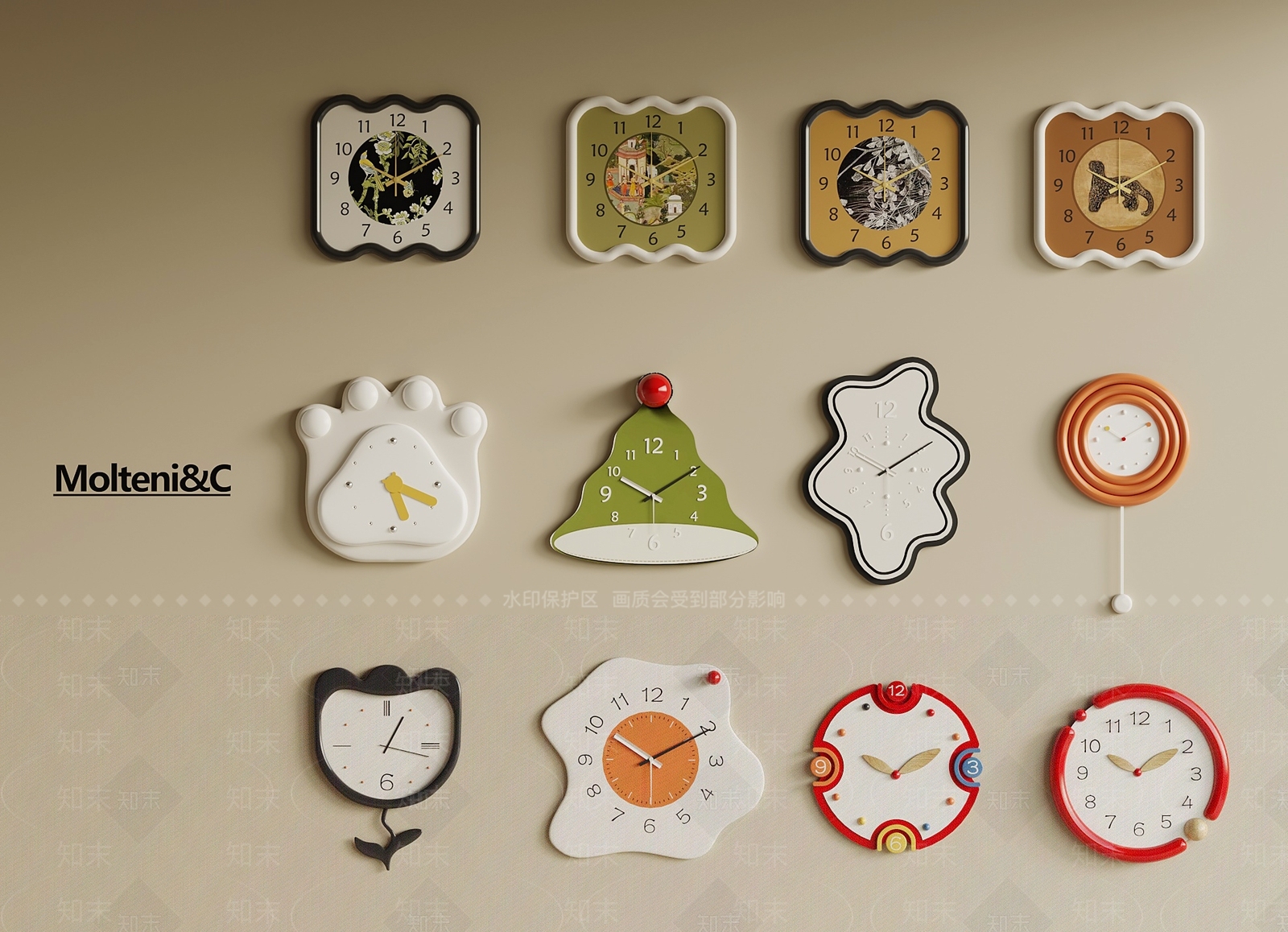 钟表3D模型下载【ID:1198405040】