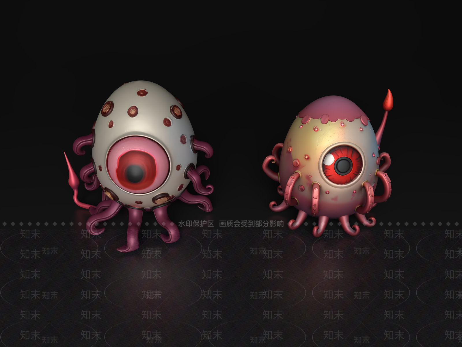 现代工业摆件组合3D模型下载【ID:1198405450】
