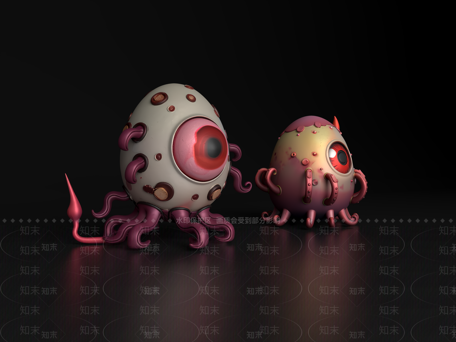现代工业摆件组合3D模型下载【ID:1198405450】