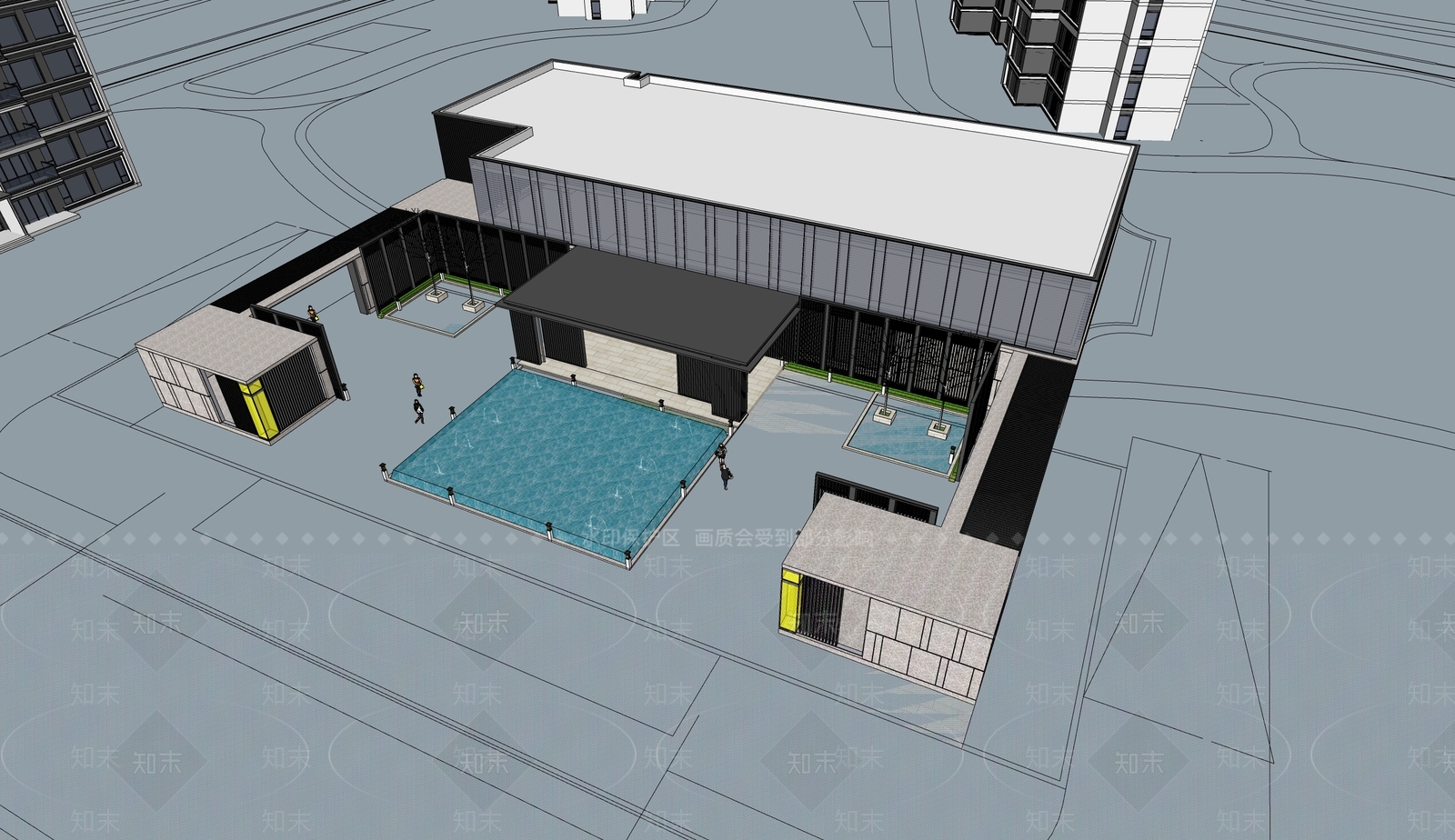 现代小公建SU模型下载【ID:1198406605】