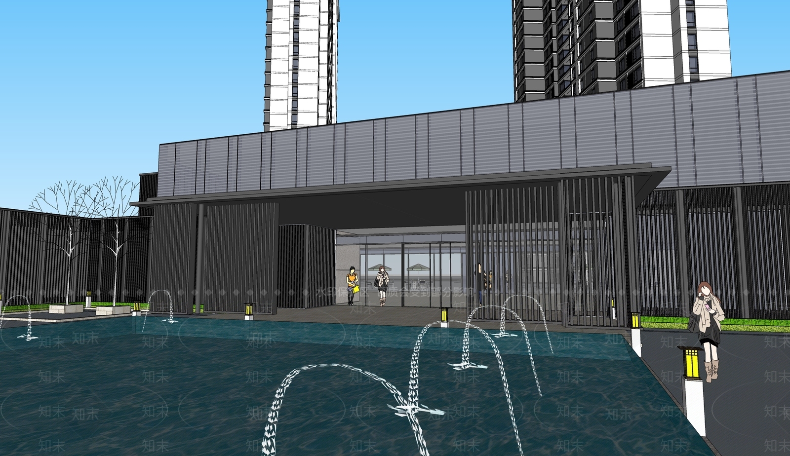现代小公建SU模型下载【ID:1198406605】