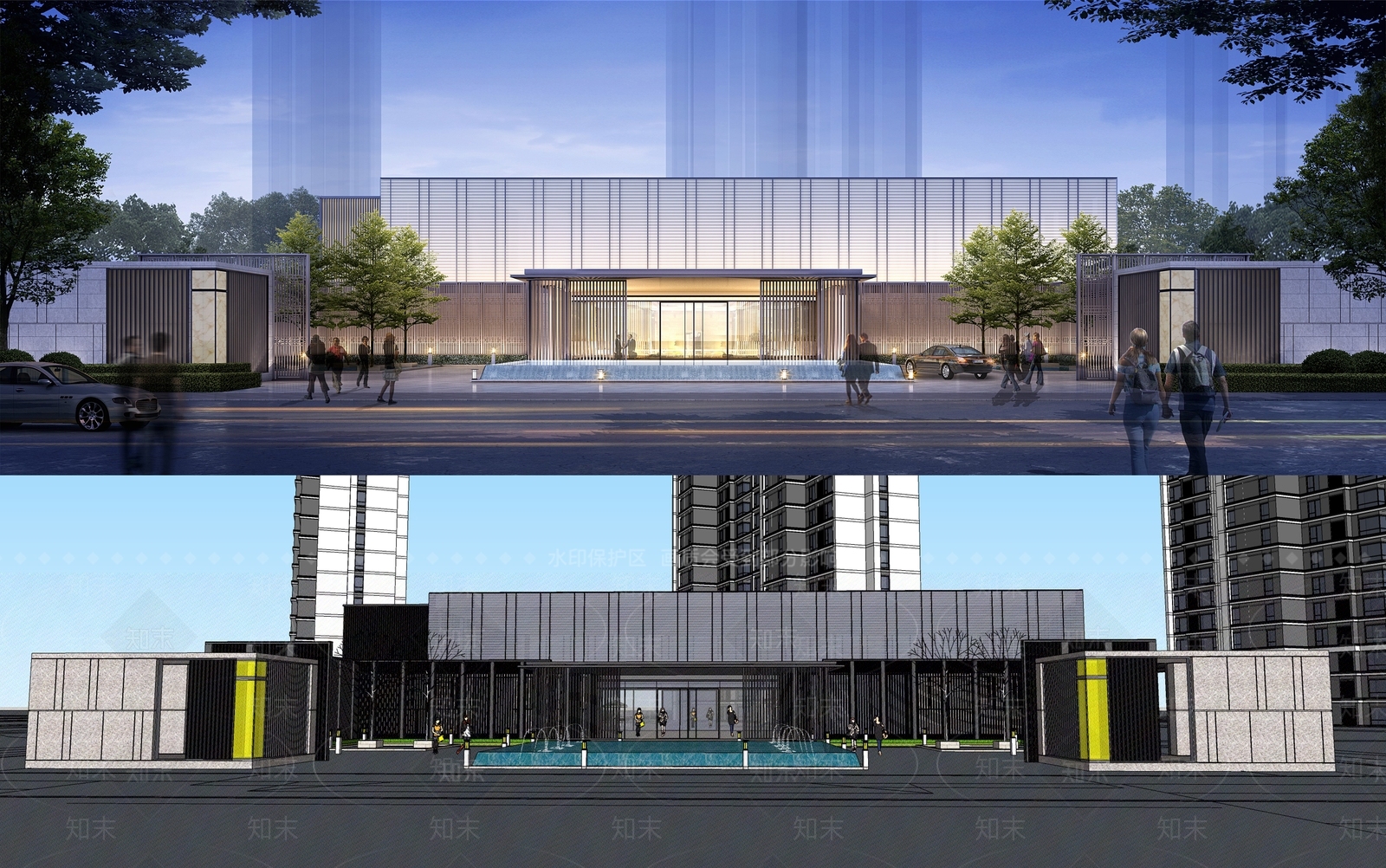 现代小公建SU模型下载【ID:1198406605】