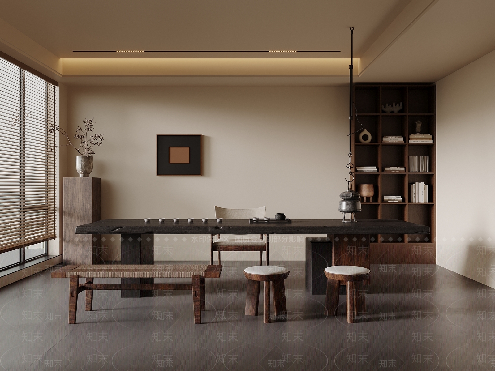 中古茶室SU模型下载【ID:1198408653】