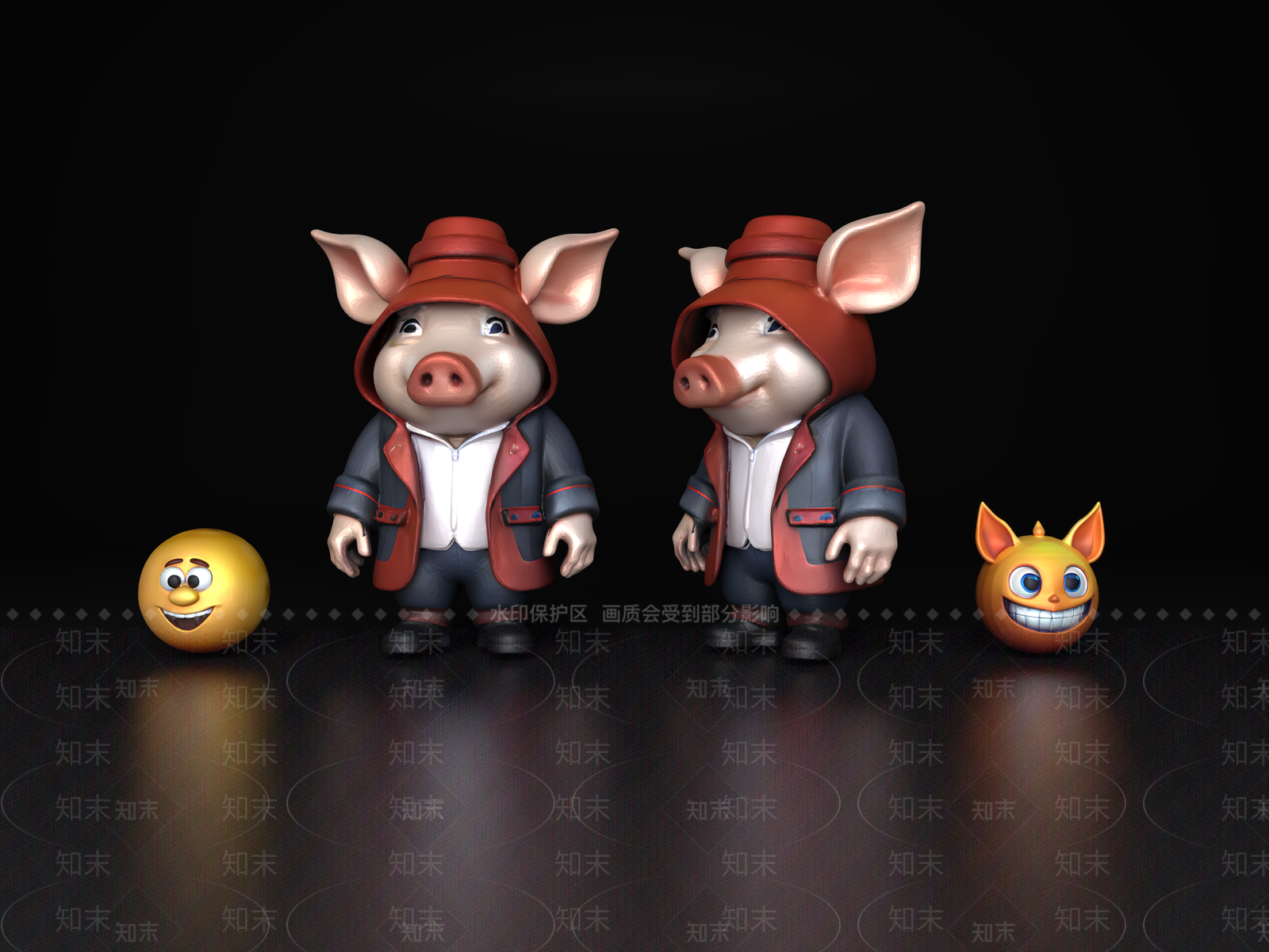 爬行类动物3D模型下载【ID:1198415888】